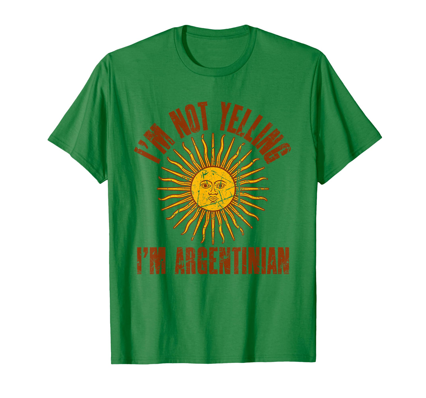 I'm Not Yelling I'm Argentinian | Retro Distressed Argentina T-Shirt