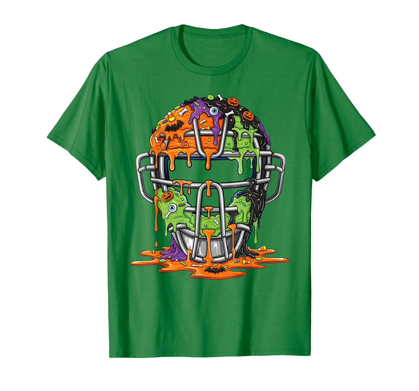 Baseball Helmet Ice Cream Drip Halloween Men Boys Youth T-Shirt