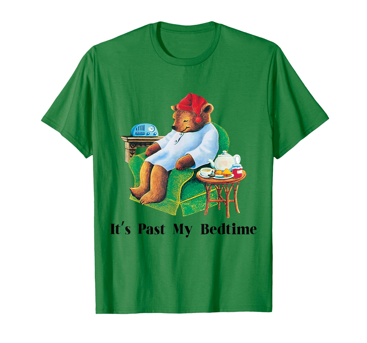 It's Past My Bedtime Funny Bear Lover Vintage For Men Women T-Shirt