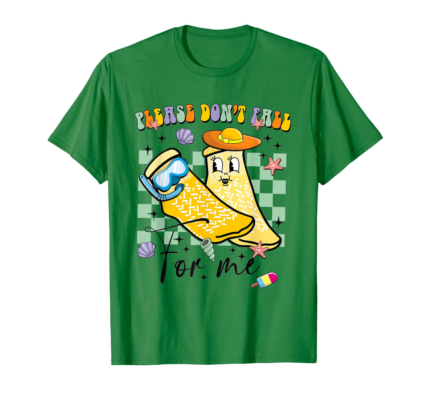 Funny Nurse Summer Please Dont Fall For Me Grippy Sock T-Shirt