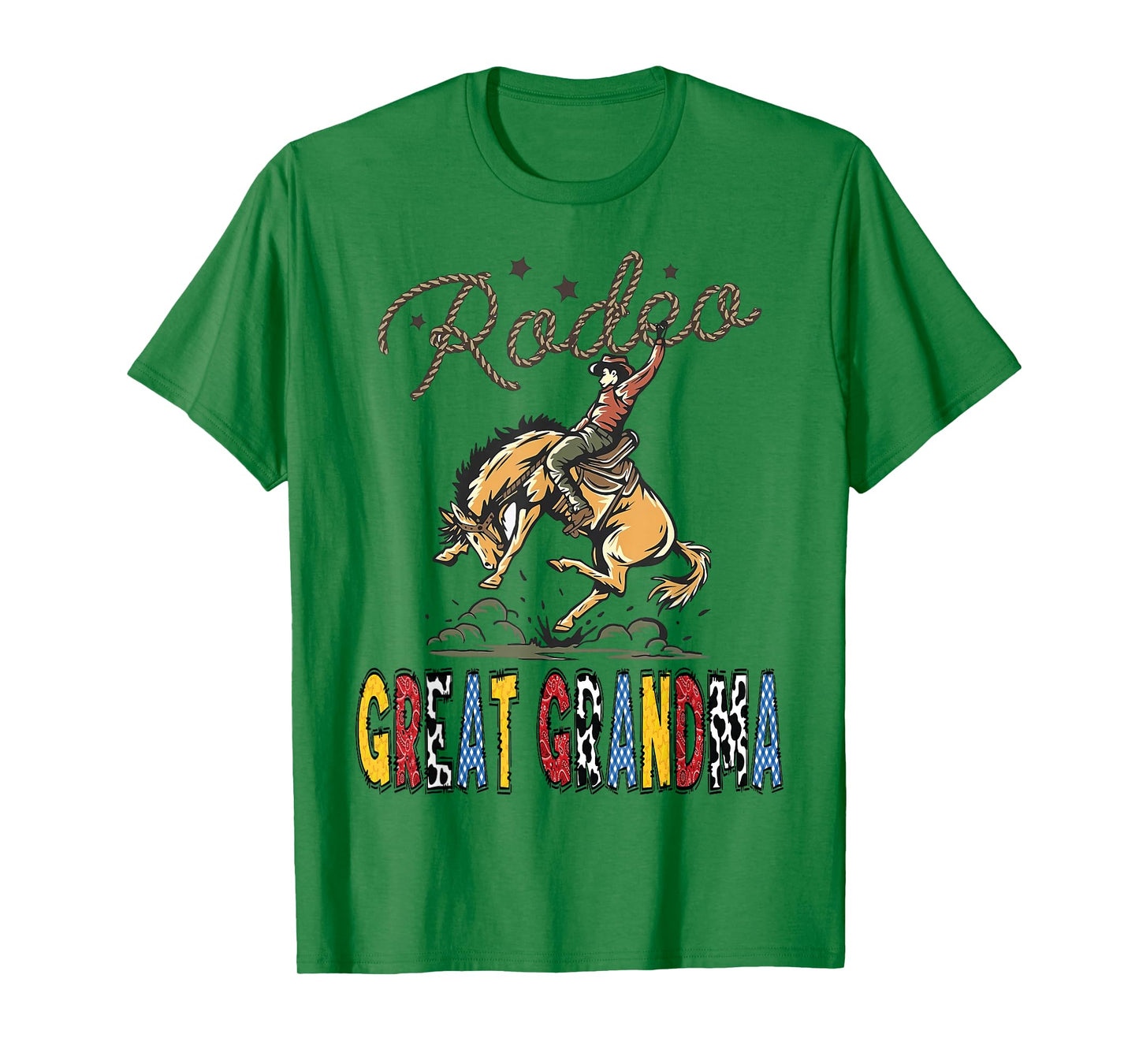 Rodeo Great Grandma Cowboy Cowgirl Birthday Family Matching T-Shirt
