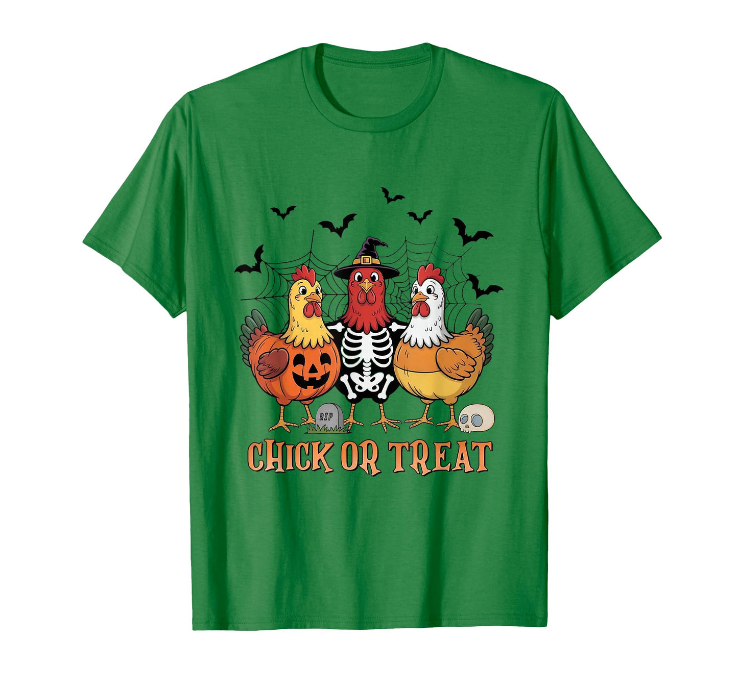 Funny Halloween Tee Chick Or Treat Halloween Chicken T-Shirt