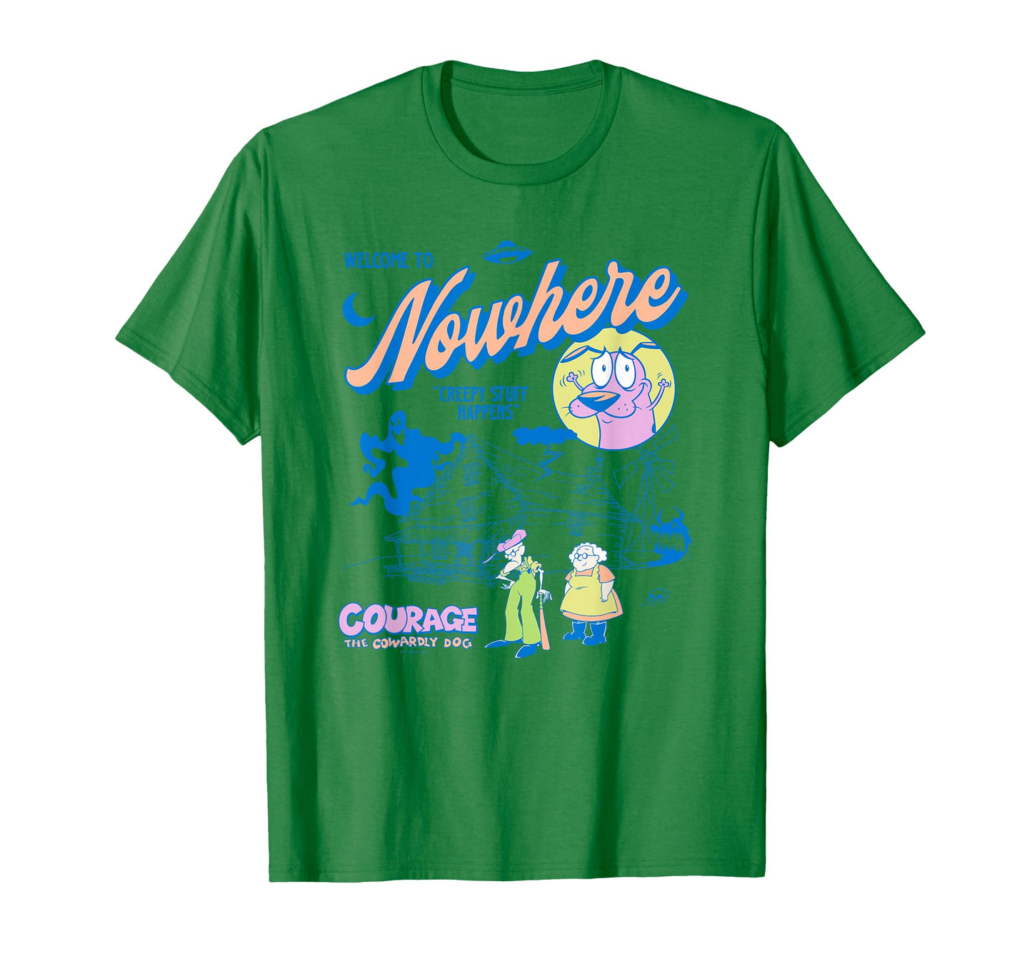 Courage The Cowardly Dog Welcome to Nowhere Cartoon T-Shirt
