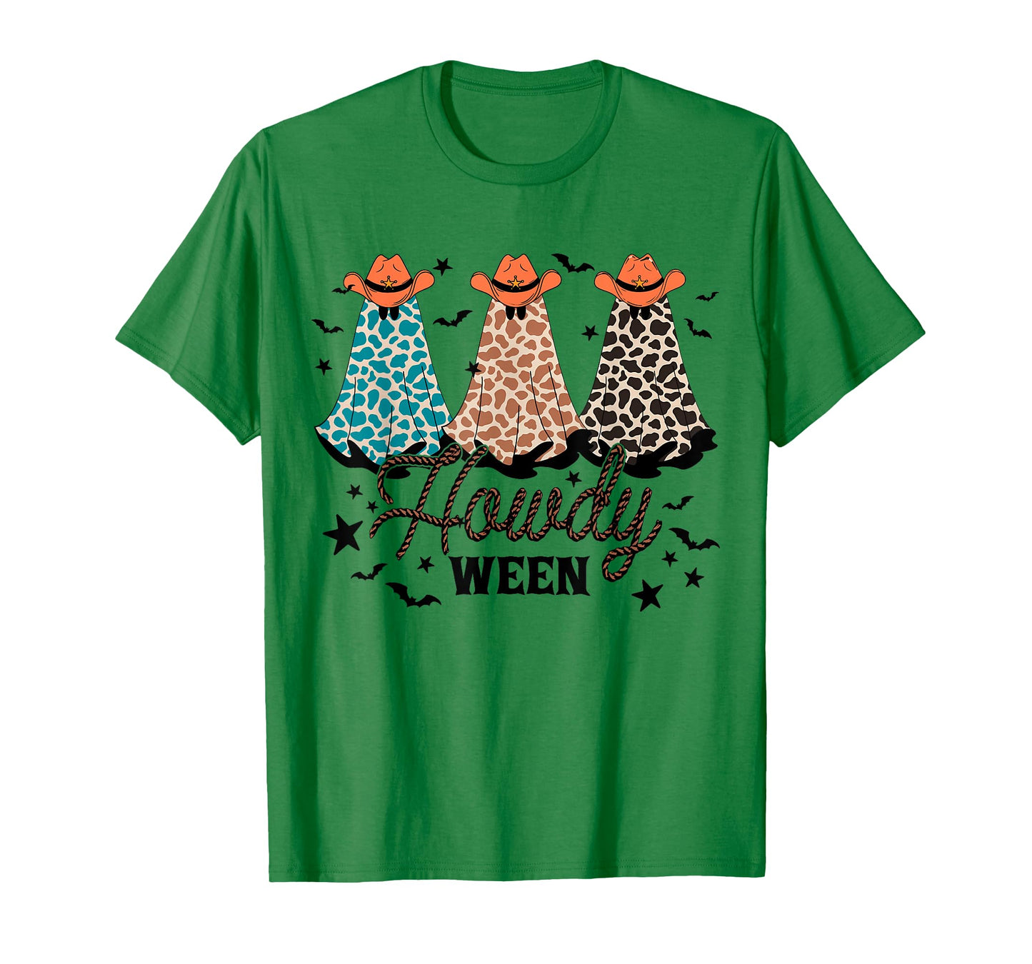 Howdy Ween Ghouls Funny Cowgirl Halloween Western Spooky T-Shirt