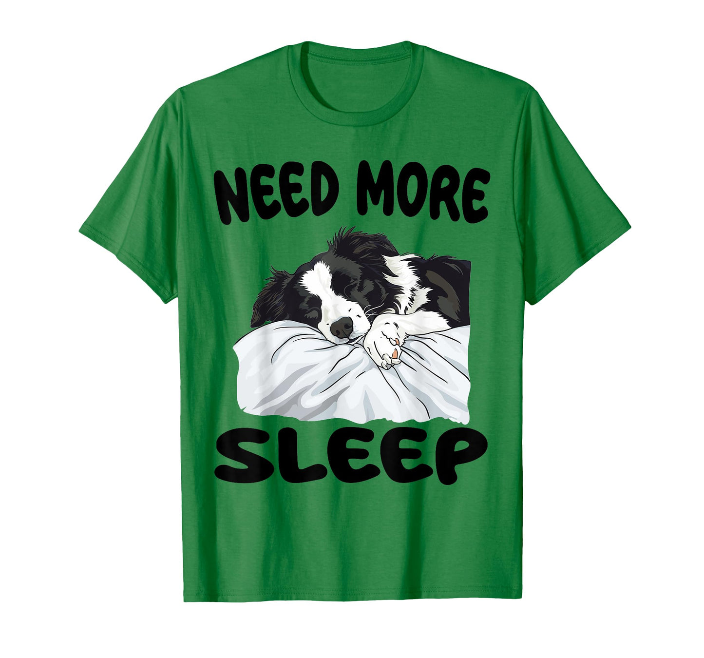 Cute Border Collie Need more Sleep Pajamas Nightgown T-Shirt