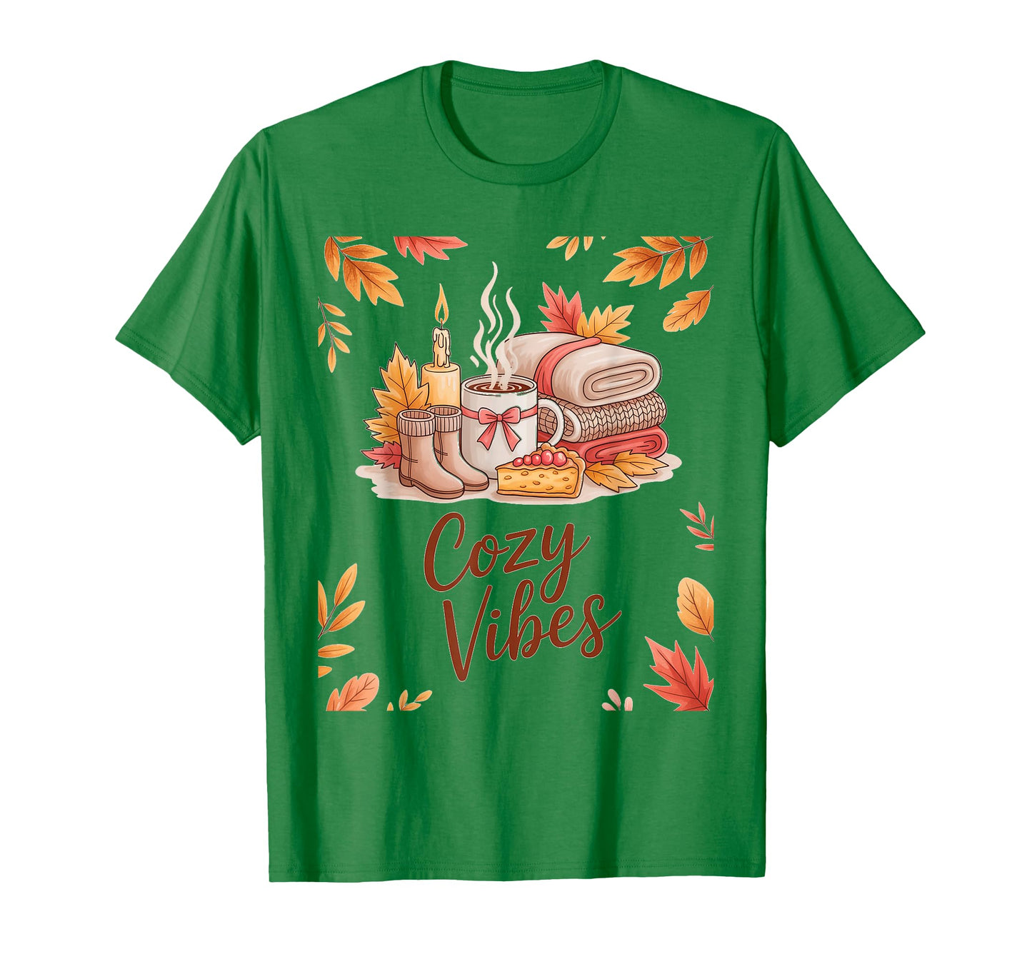 Cozy Vibes for Fall Lovers Relaxing at Home T-Shirt