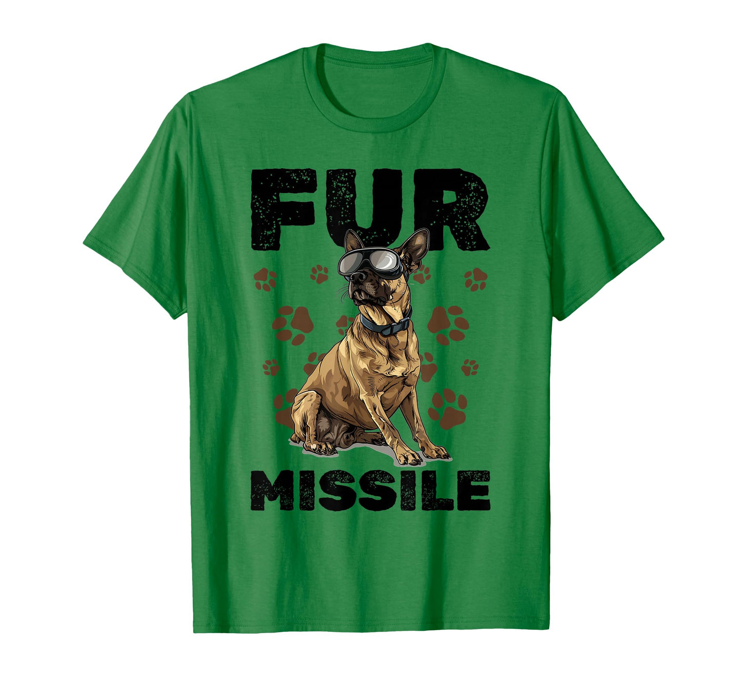 Belgian Malinois Dog Breed Fur Missile T-Shirt