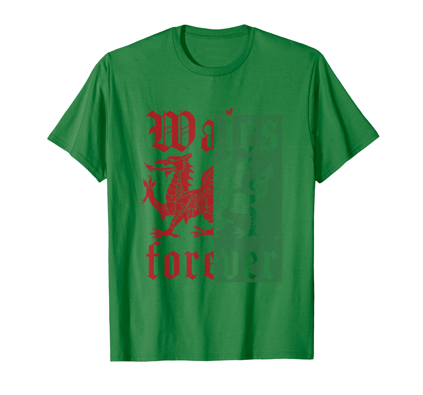 Wales Forever Cymru Am Byth Welsh Dragon Banner Welshman T-Shirt