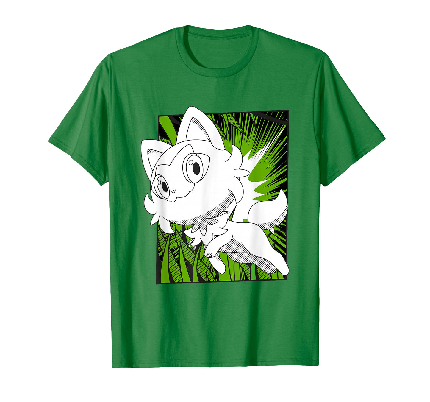 Pokémon Sprigatito In The Grass Manga Panel T-Shirt