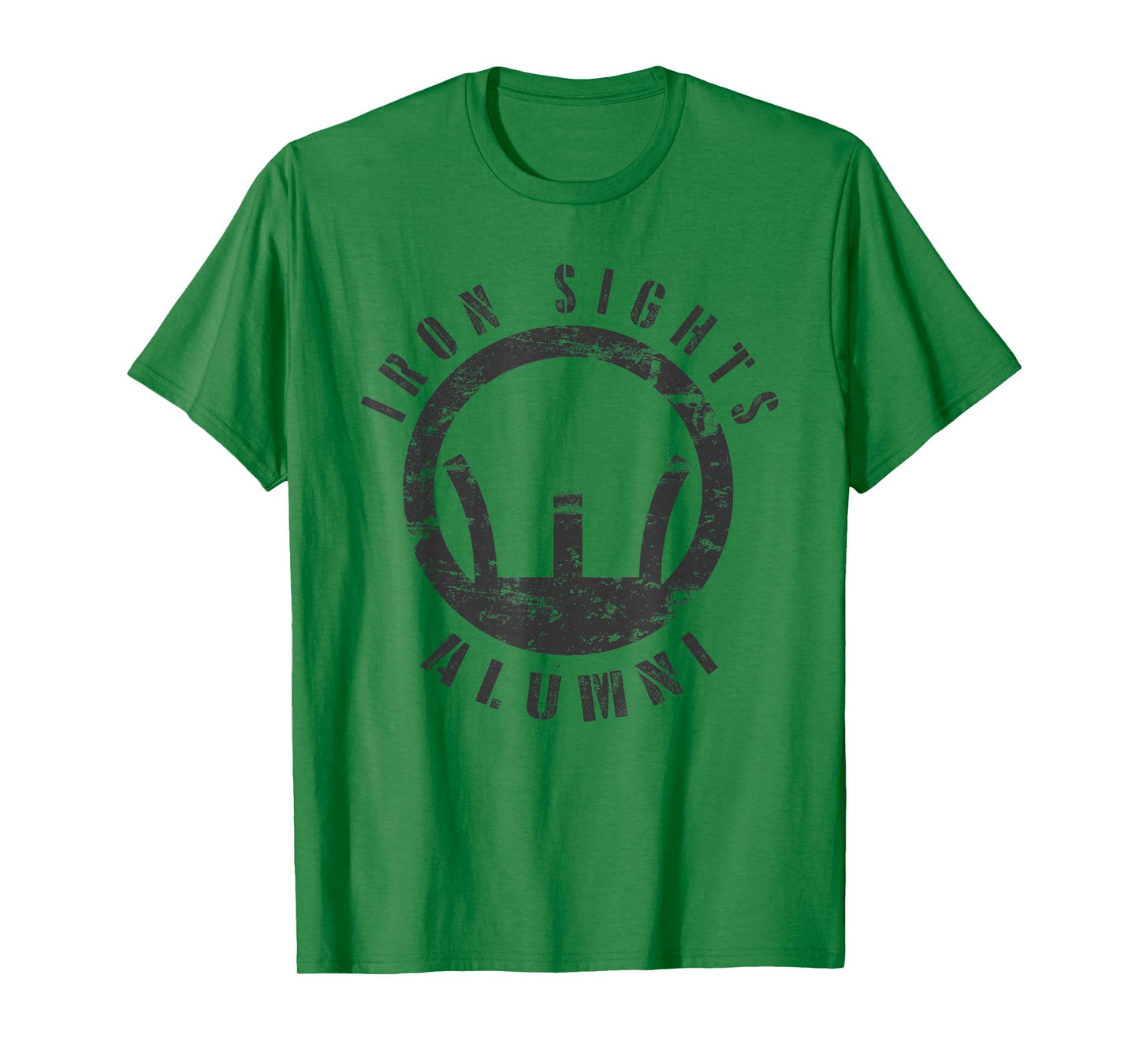 Iron Sights Alumni Boot Camp Shooting Marksmanship Veteran T-Shirt