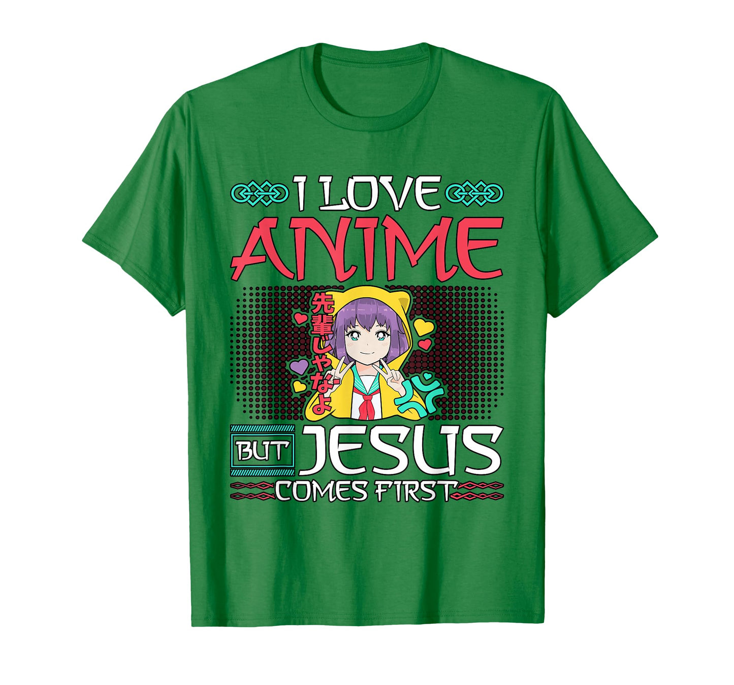 I love Anime but Jesus comes first Anime Lovers T-Shirt