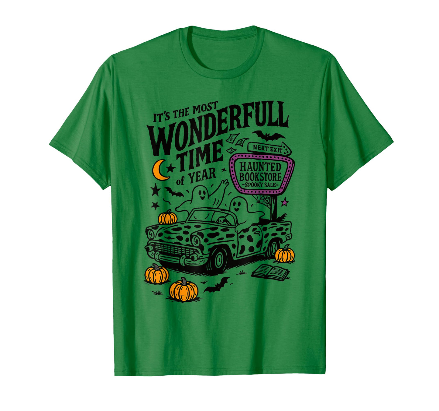 It's The Most Wonderful Time Of Year Ghost Car Halloween T-Shirt