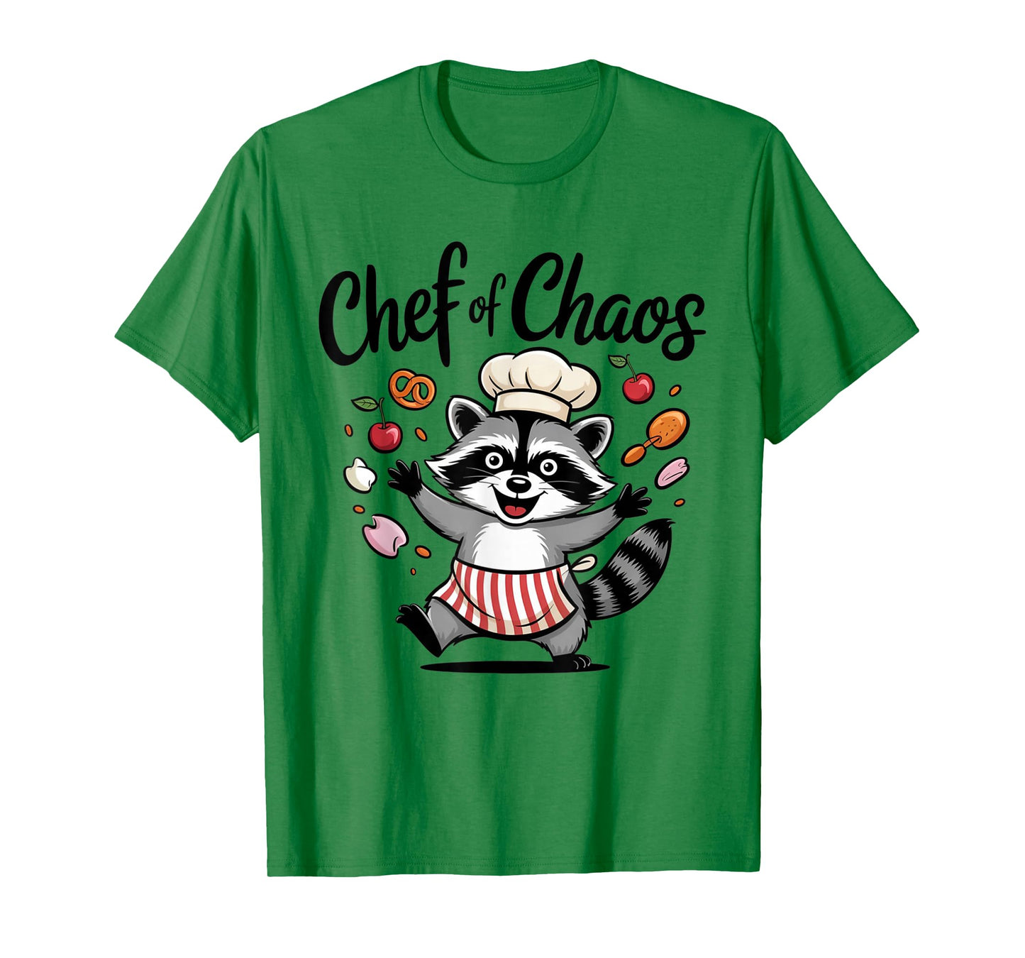 Chef of Chaos Raccoon Funny Cooking Kitchen Retro T-Shirt