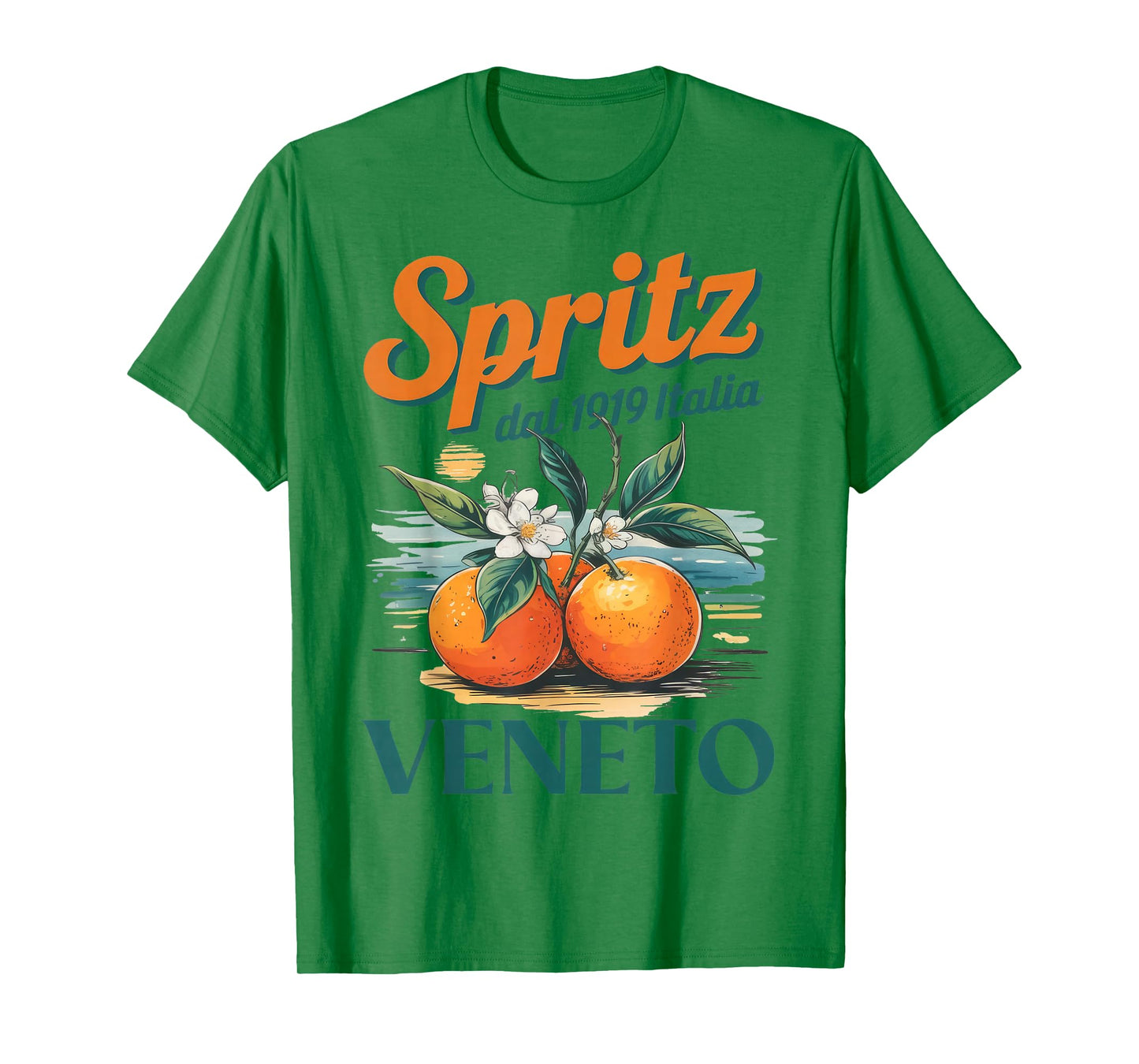 Spritz Veneto Dal 1919 Italia Vintage Orange Wine Cocktail T-Shirt
