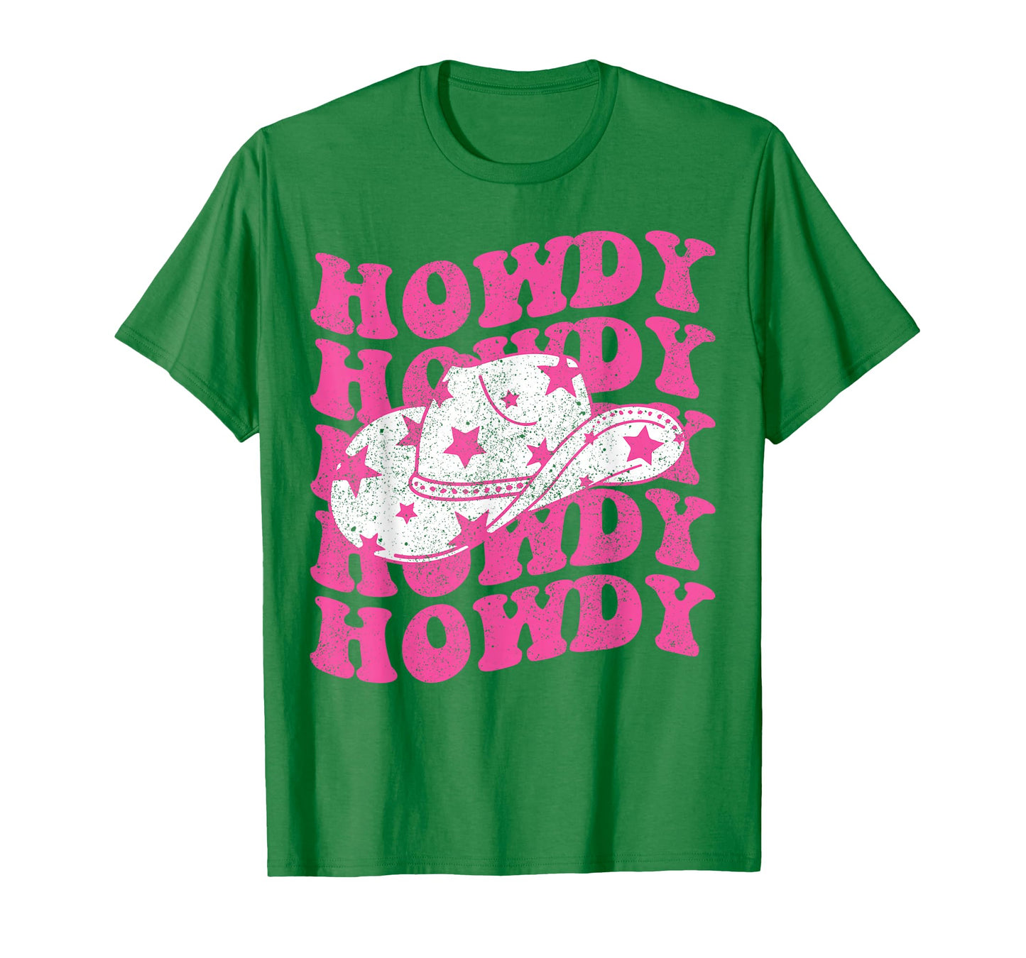 Howdy Southern Western Girl Country Rodeo Pink Cowgirl Retro T-Shirt