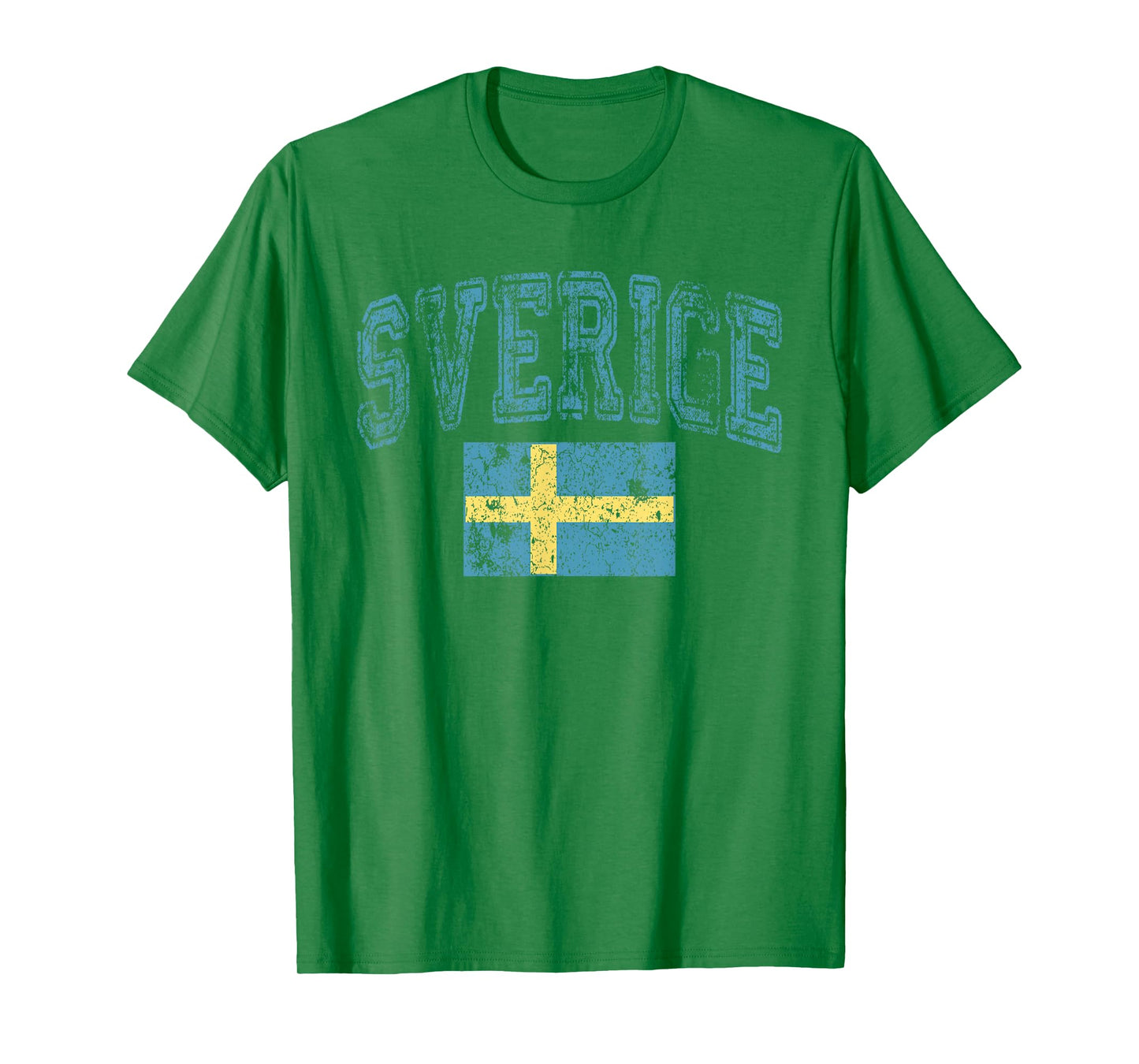 Vintage Retro Faded Sverige Sweden Flag Swedish Pride T-Shirt