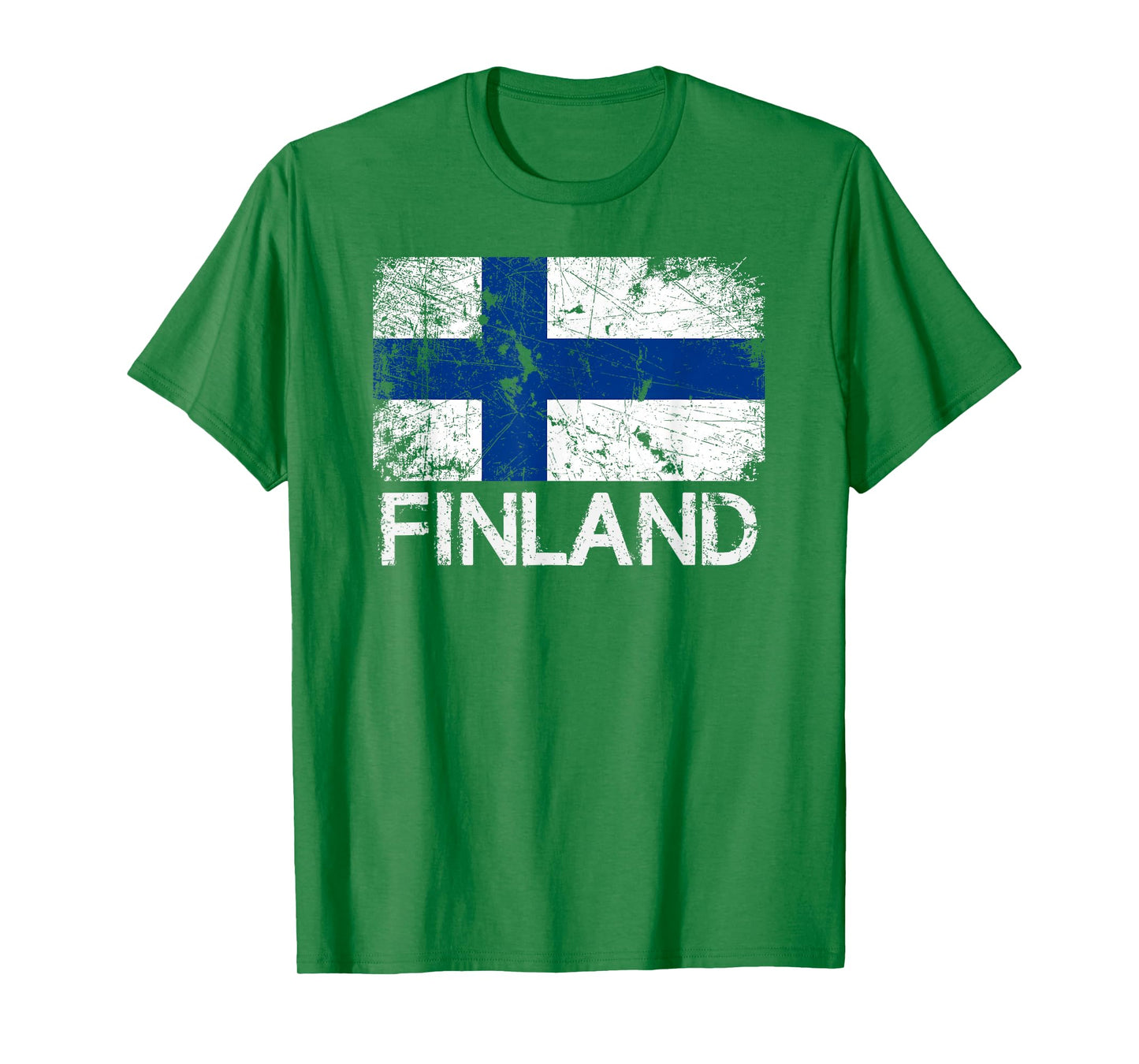 Finnish Flag T-Shirt | Vintage Made In Finland Gift T-Shirt