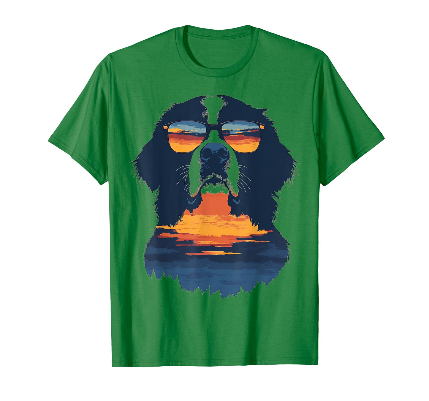 Bernese Mountain Dog Hawaiian Men Women Kids T-Shirt