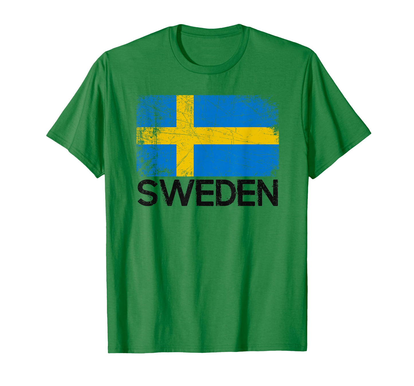 Swedish Flag T-Shirt | Vintage Made In Sweden Gift T-Shirt