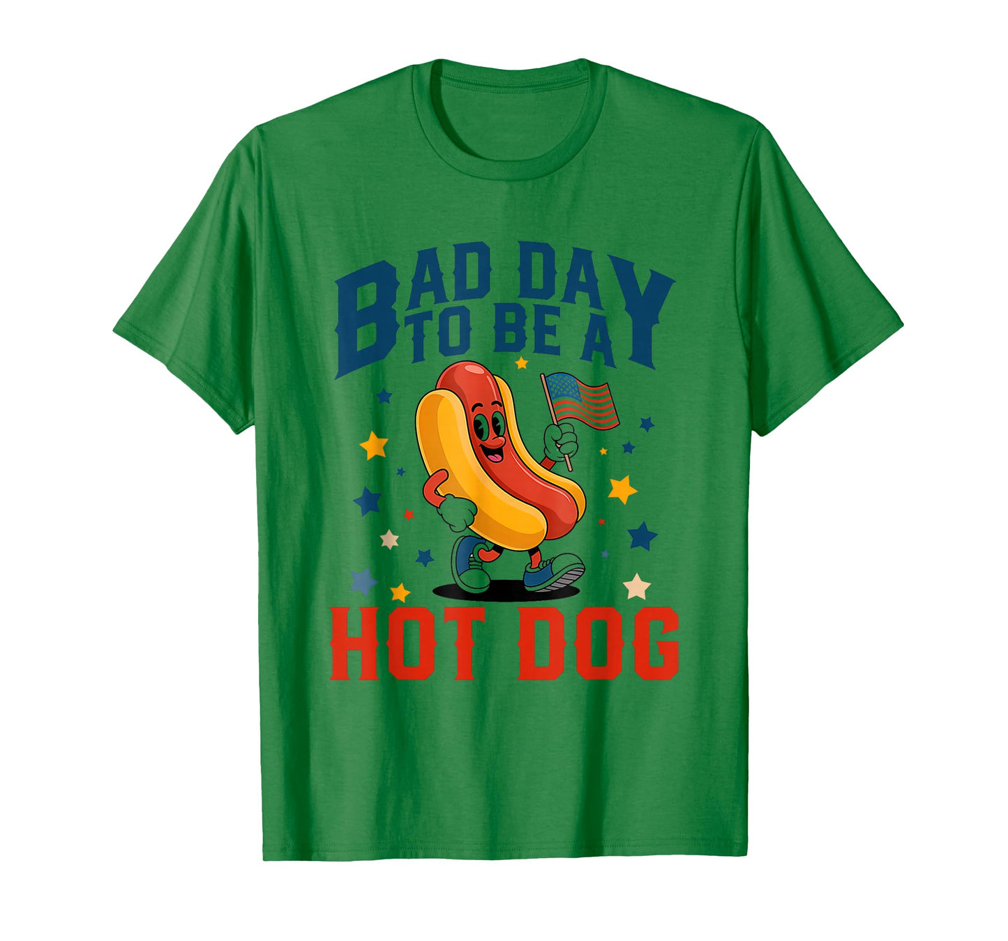 Bad Day To Be A Hot Dog Funny 4th Of July BBQ Grilling T-Shirt