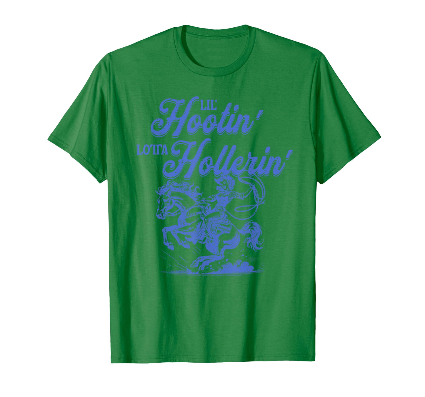 Retro Lil' Hootin' Lotta Hollerin' Funny Cowgirls Graphics T-Shirt