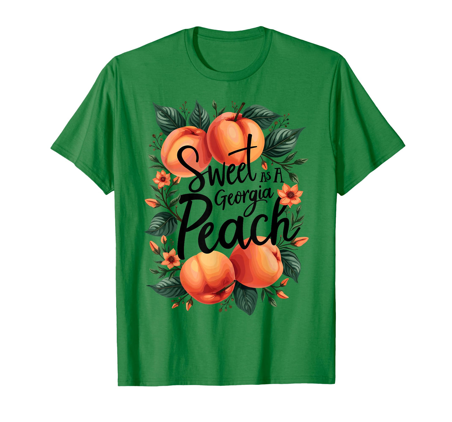 Sweet As A Georgia Peach Cute Funny Southern Georgia Girl T-Shirt
