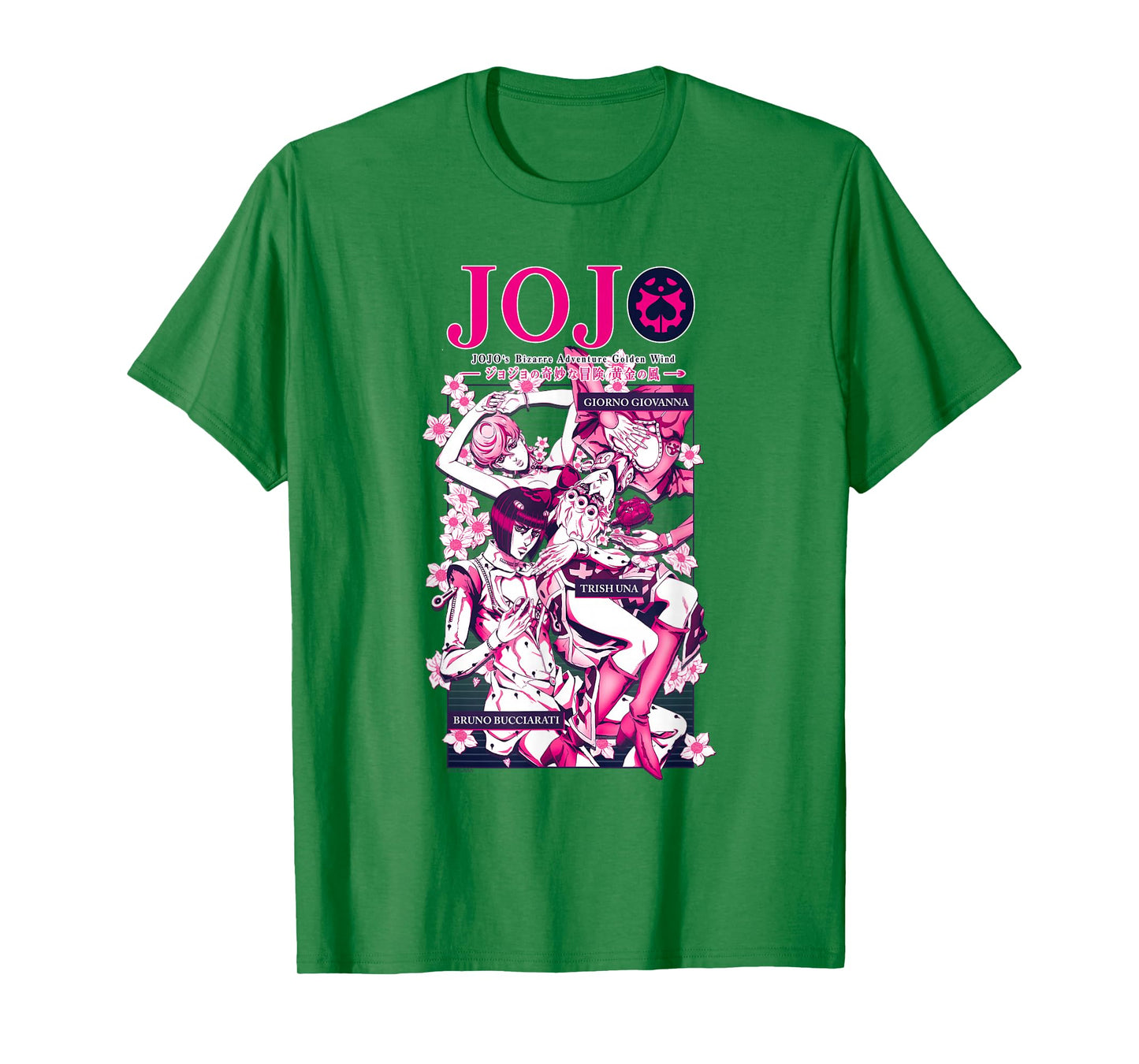 JoJo's Bizarre Adventure Golden Wind Flowers Anime T-Shirt