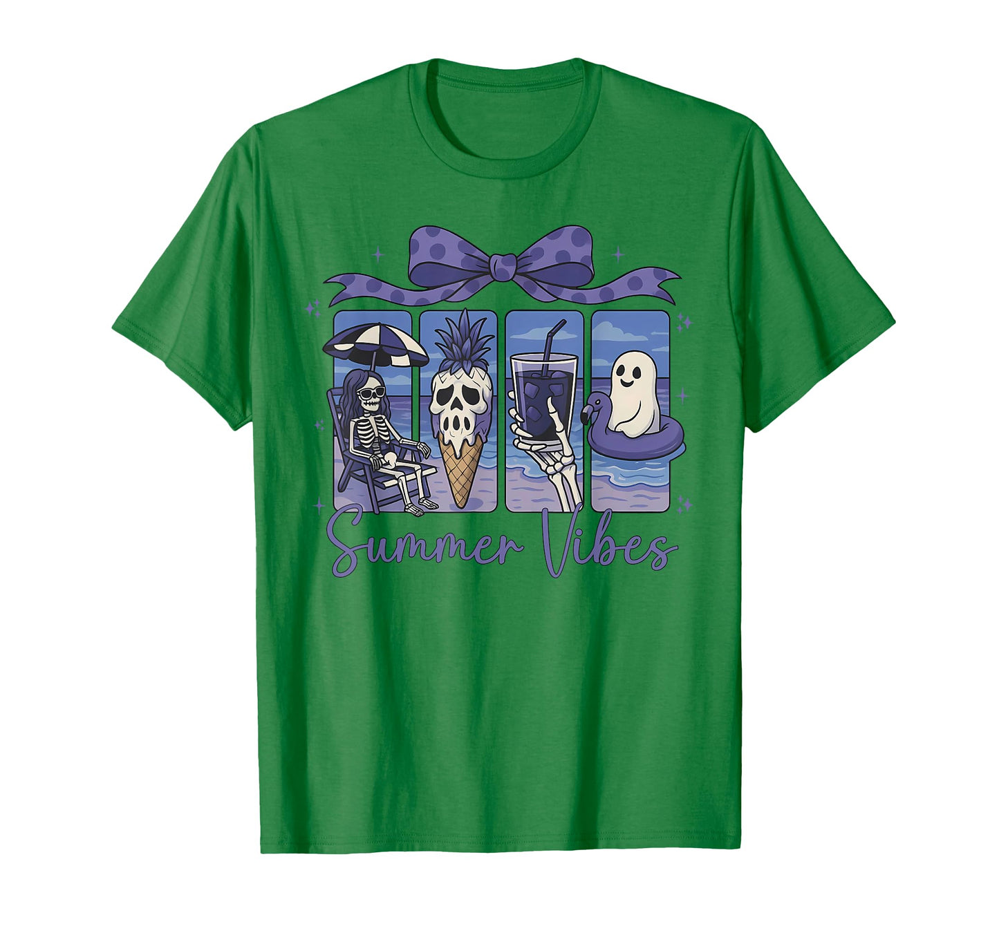Summer Vibes Summerween Ghost Summer Halloween T-Shirt