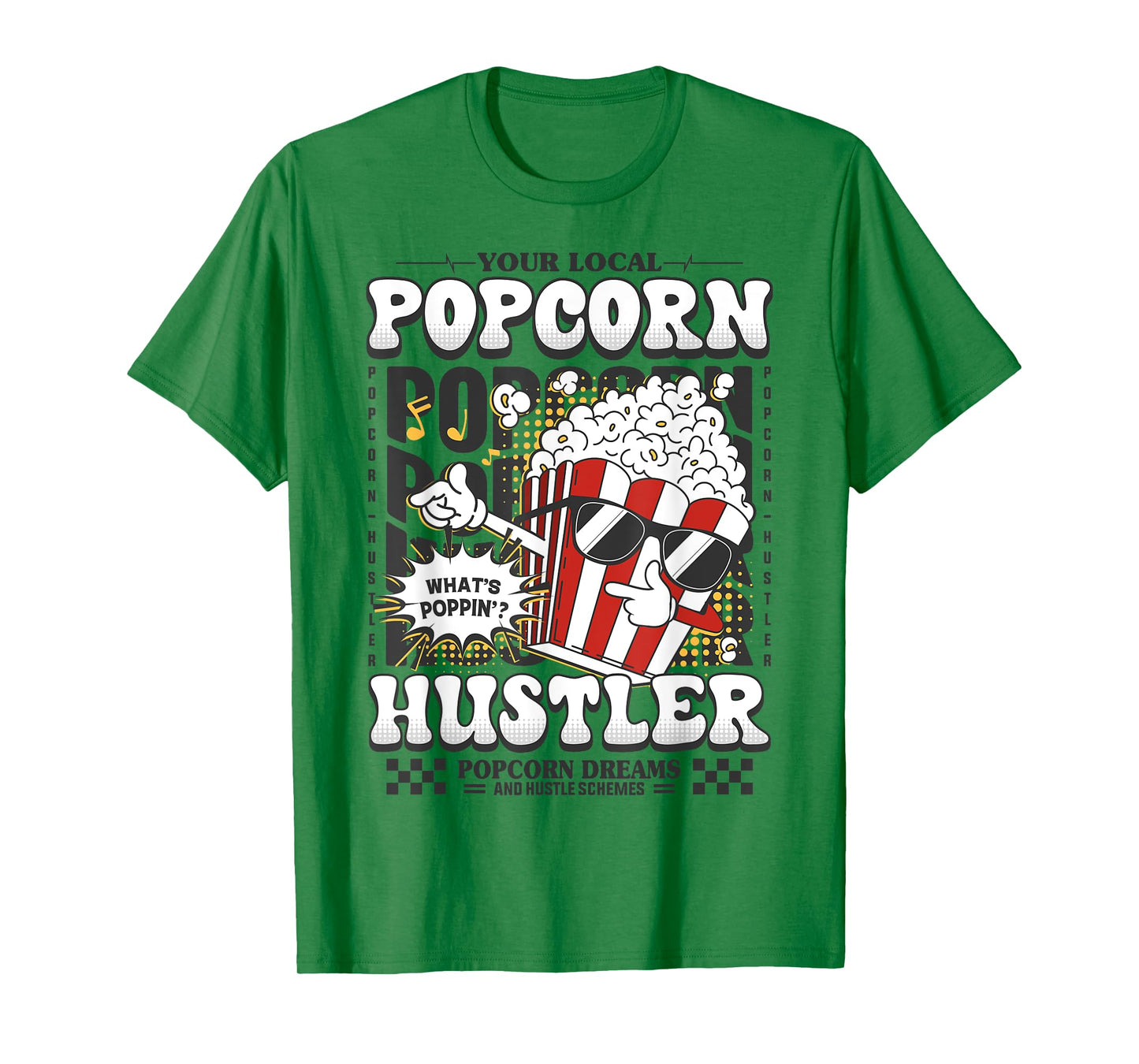 Popcorn For Women Men Popcorn Seller Boys Girls Costume Kids T-Shirt
