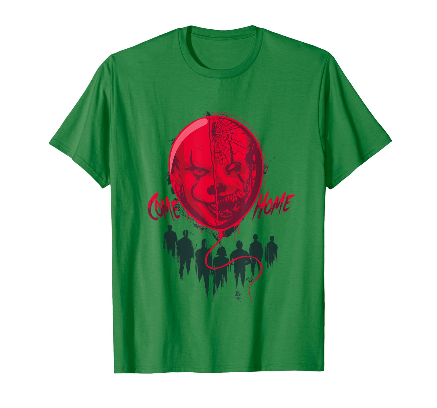 Come Home Creepy Clown Balloon Horror T-Shirt