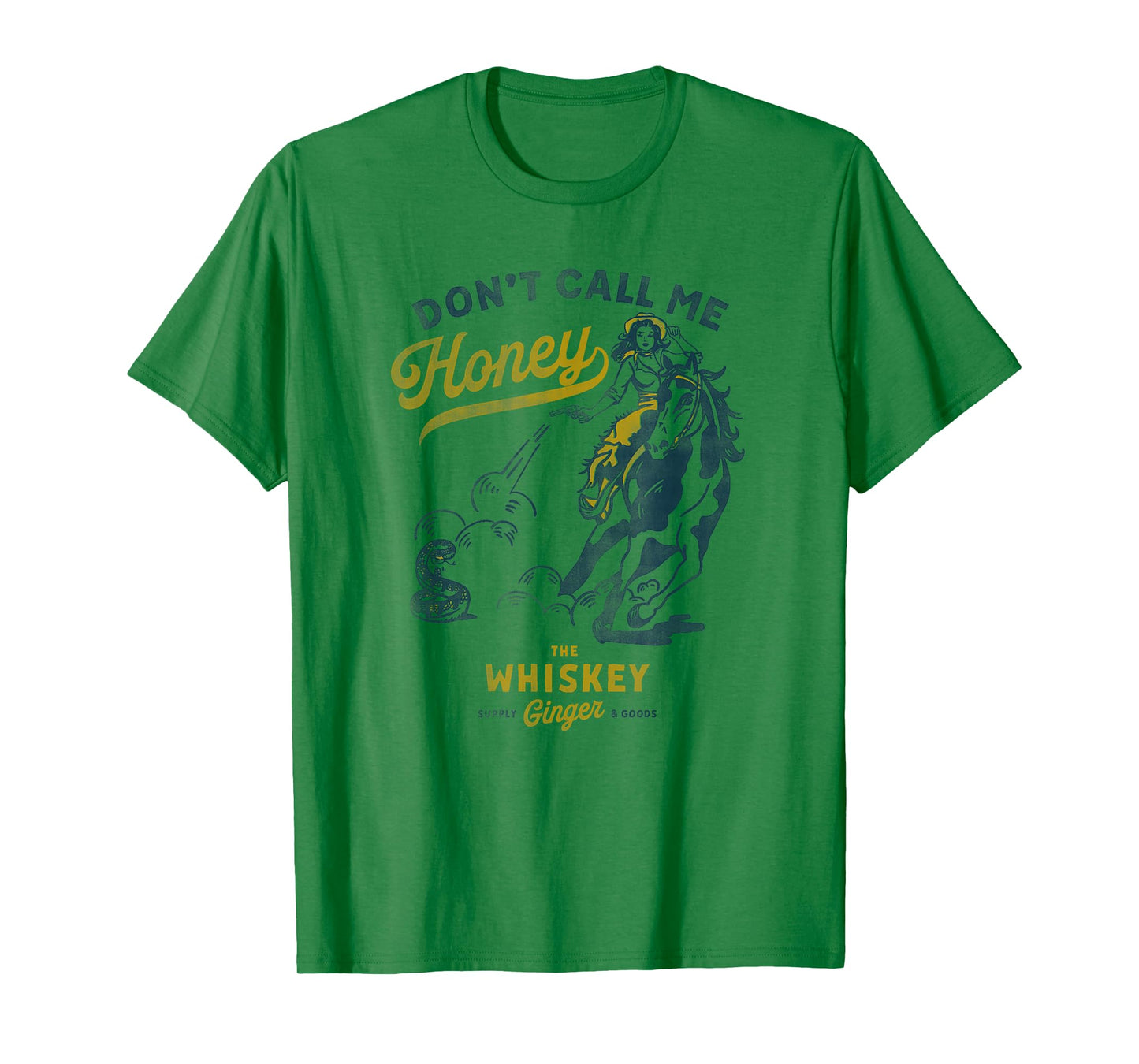 Don't Call Me Honey: Western Pinup Cowgirl On Horseback T-Shirt