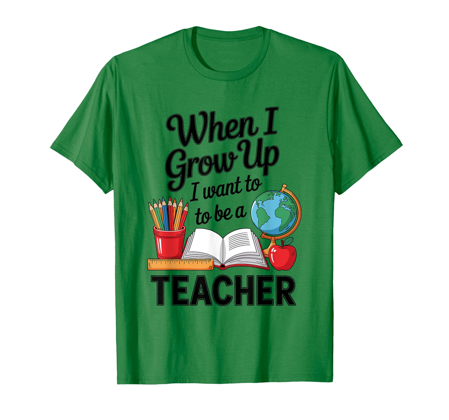 When I Grow Up I Want To Be Teacher Kids T-Shirt