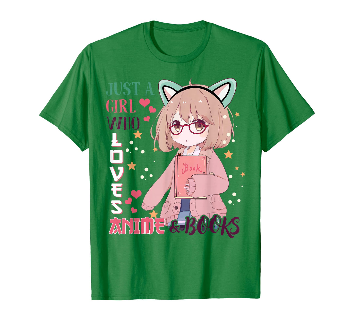 Girl Who Love Anime Books-Shirt Kids Teen Youth Toddler Cute T-Shirt