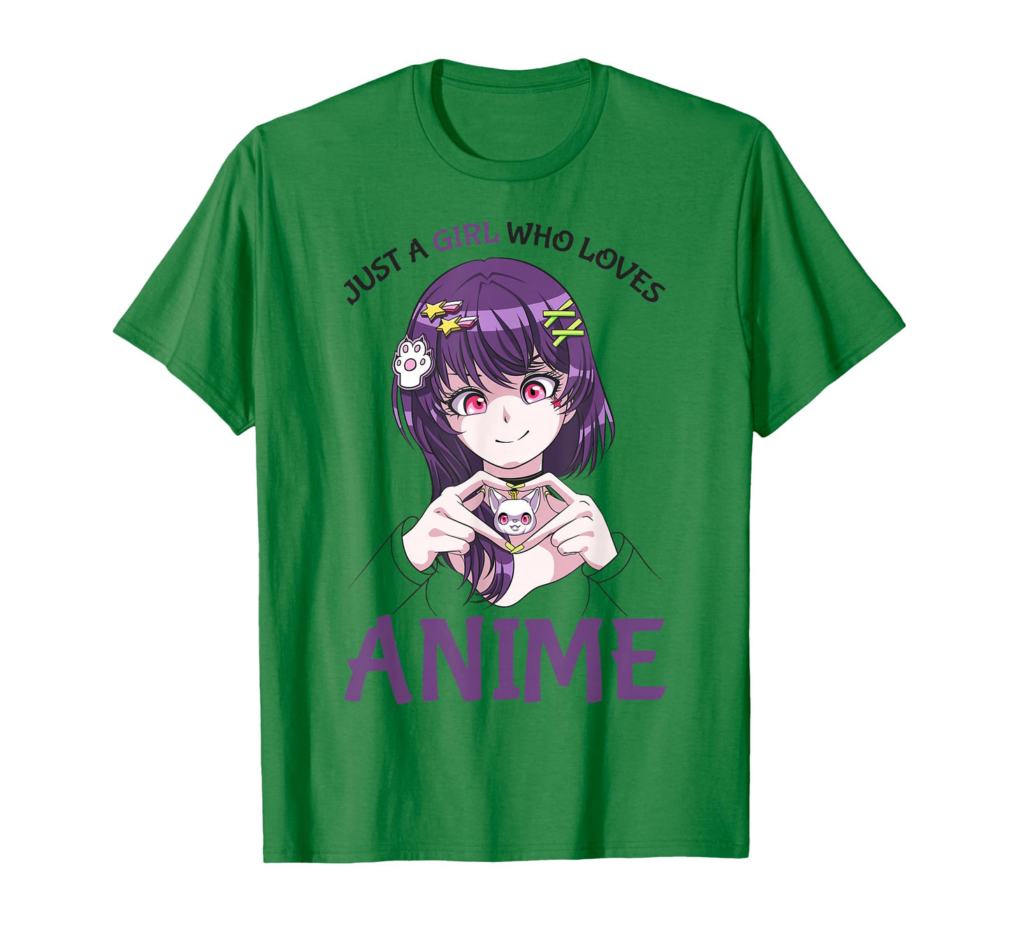Just A Girl Who Loves Anime Teenage Girls Merch Stuff T-Shirt