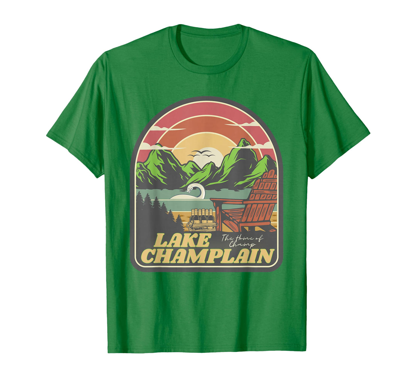 Lake Champlain – Home of Champ Retro T-Shirt