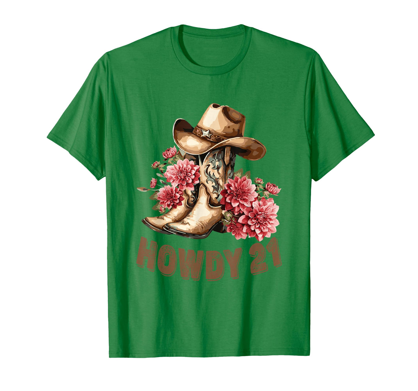 Howdy 21 Year Old Girl Western Country Cowgirl 21st Birthday T-Shirt