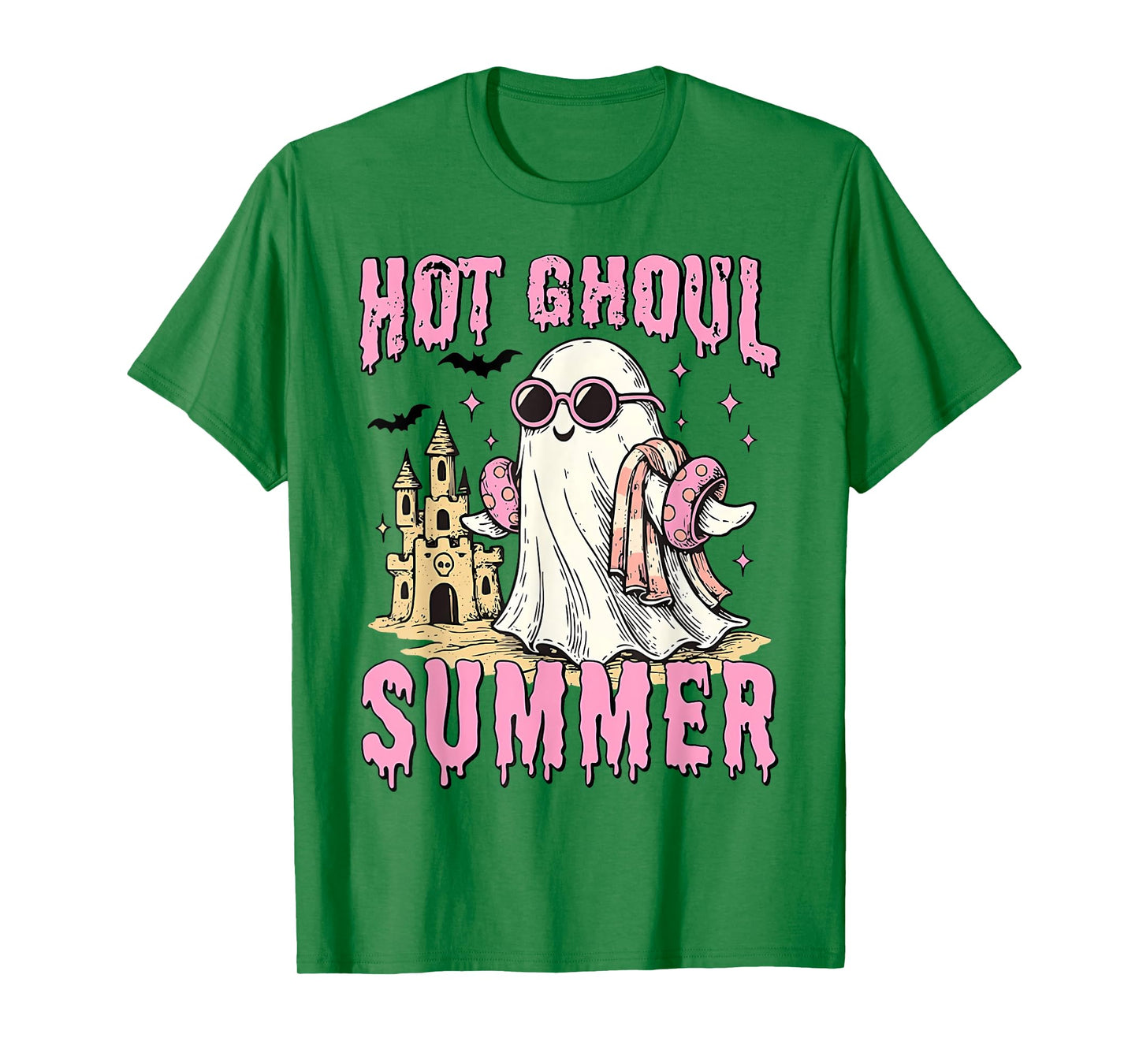 Hot Ghoul Summer, Ghost Sunglasses Beach, Funny Summer Ghoul T-Shirt