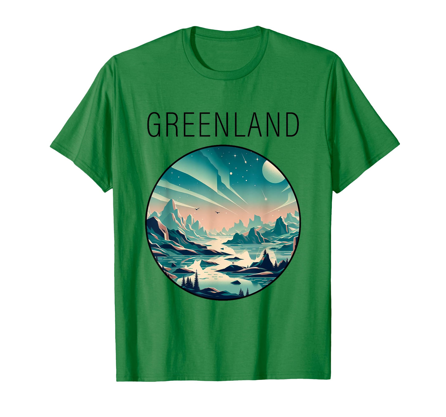 Greenland scenery Art Deco T-Shirt