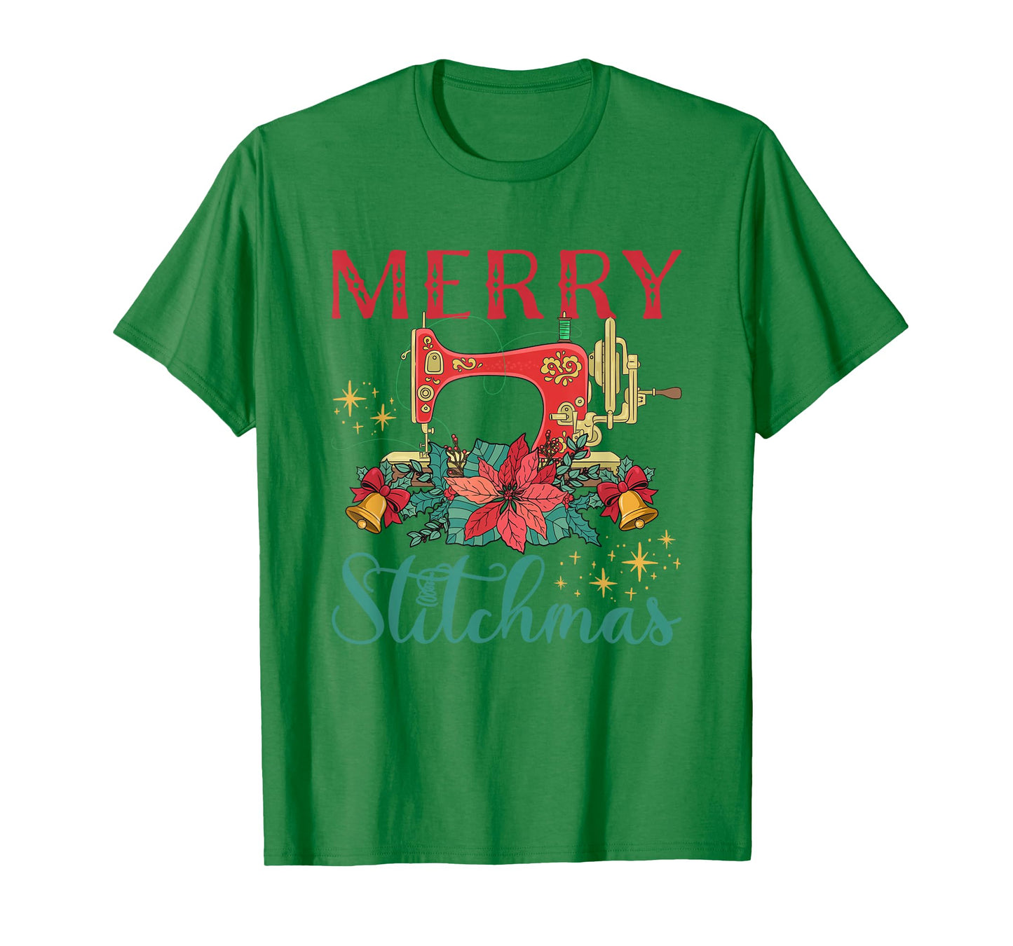 Christmas Sewing Machine Merry Stitchmas T-Shirt