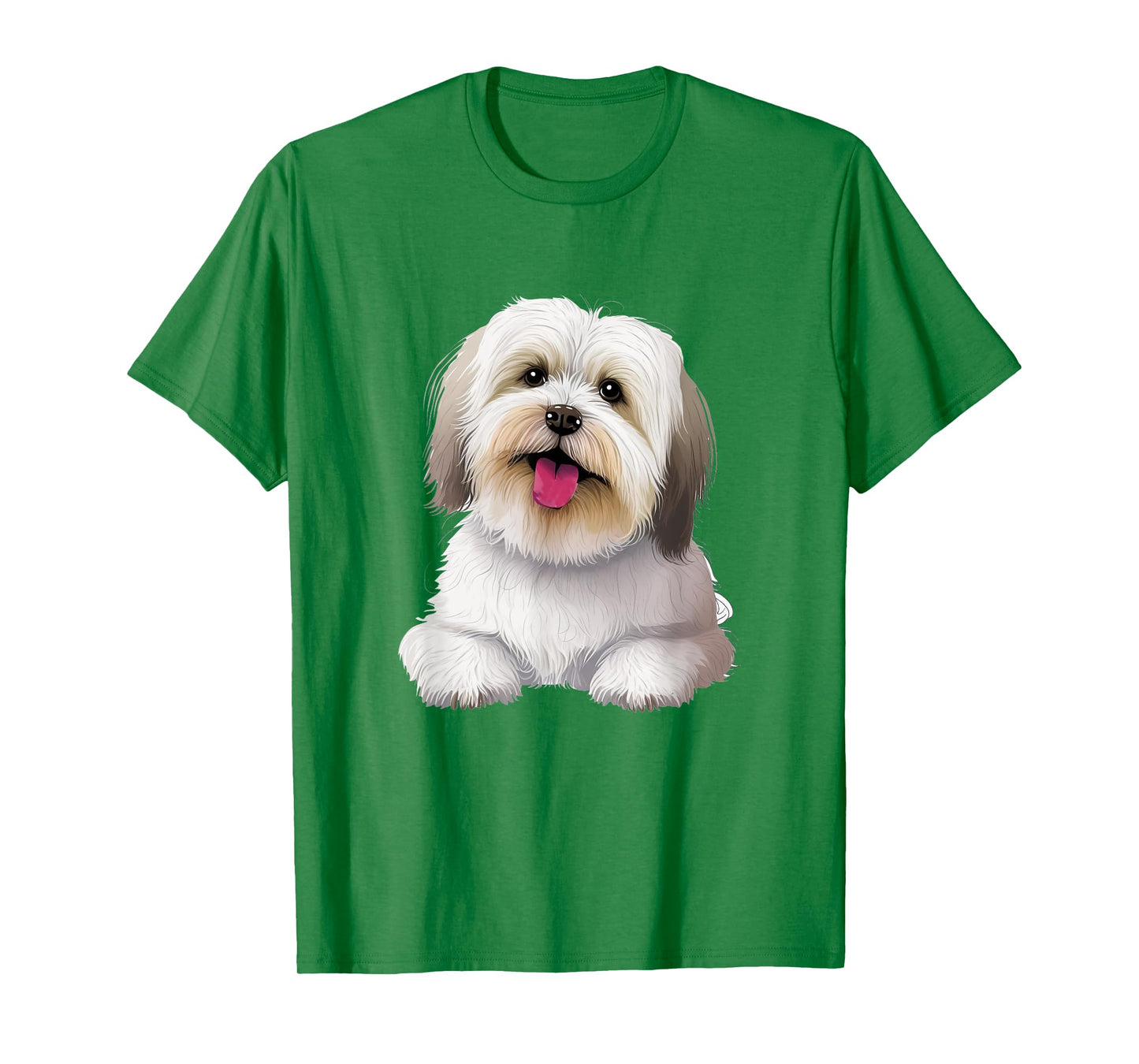 Cute Lhasa Apso Dog Design T-Shirt