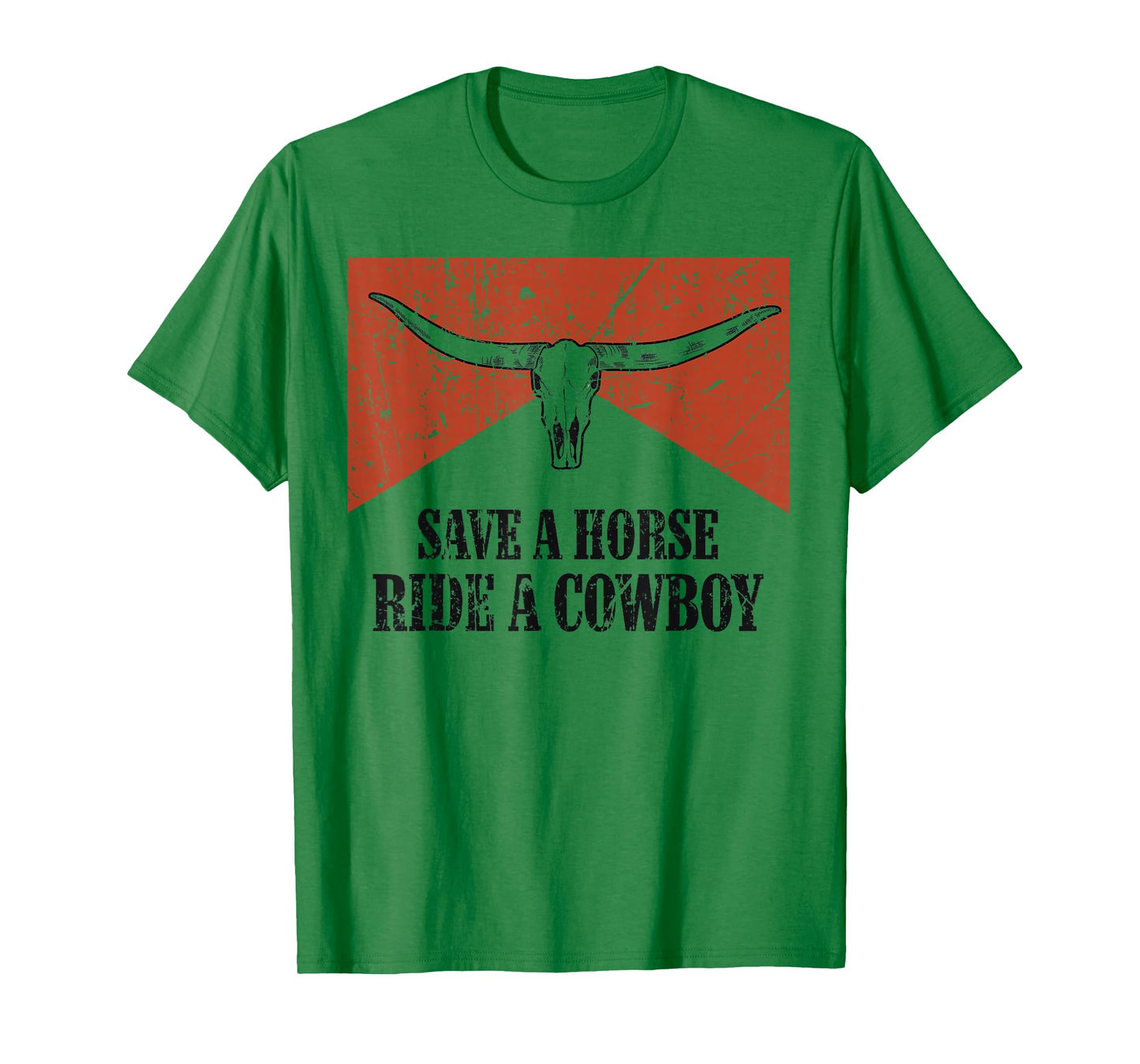 Bull Skull Save A Horse Ride A Cowboy Western Country T-Shirt