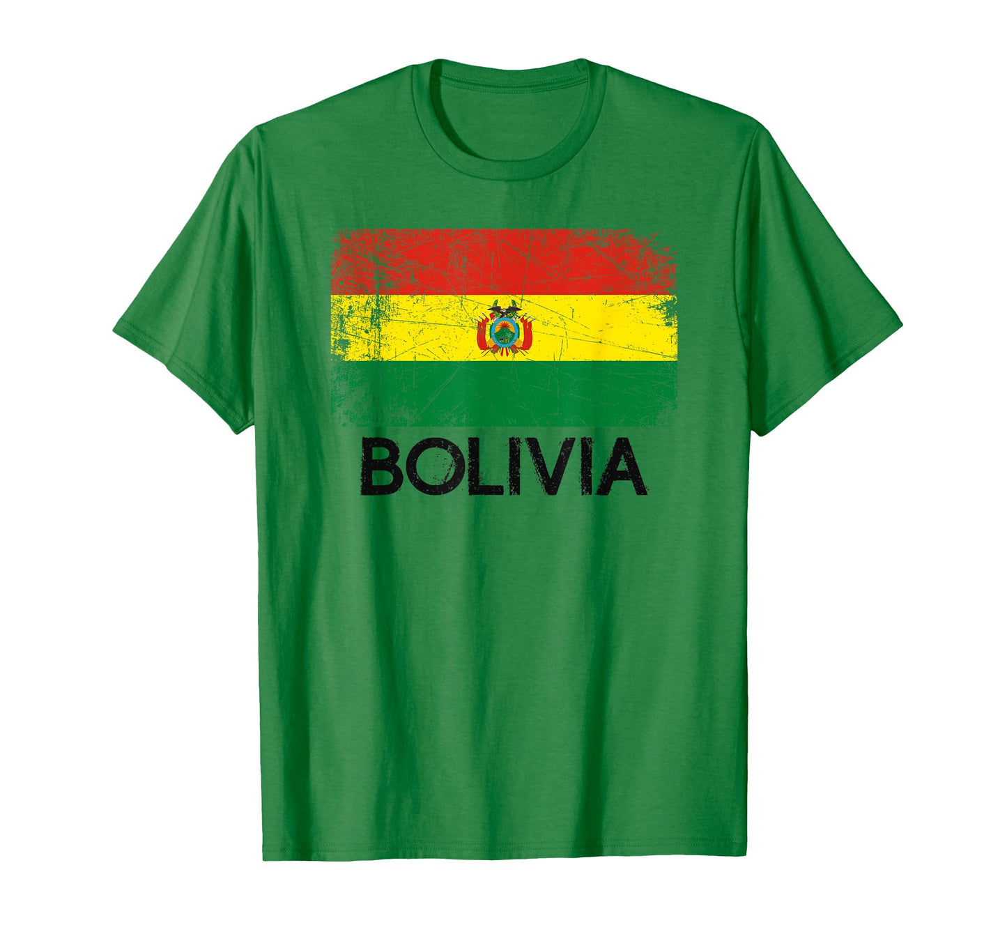 Bolivian Flag T-Shirt | Vintage Made In Bolivia Gift T-Shirt