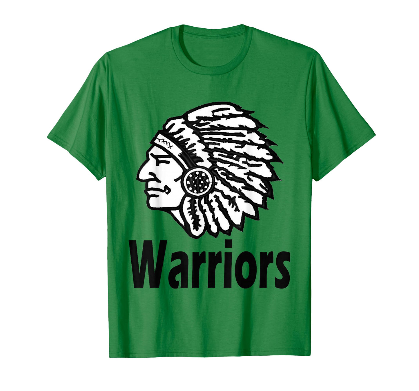 School Spirit Indian Head Warriors T-Shirt T-Shirt