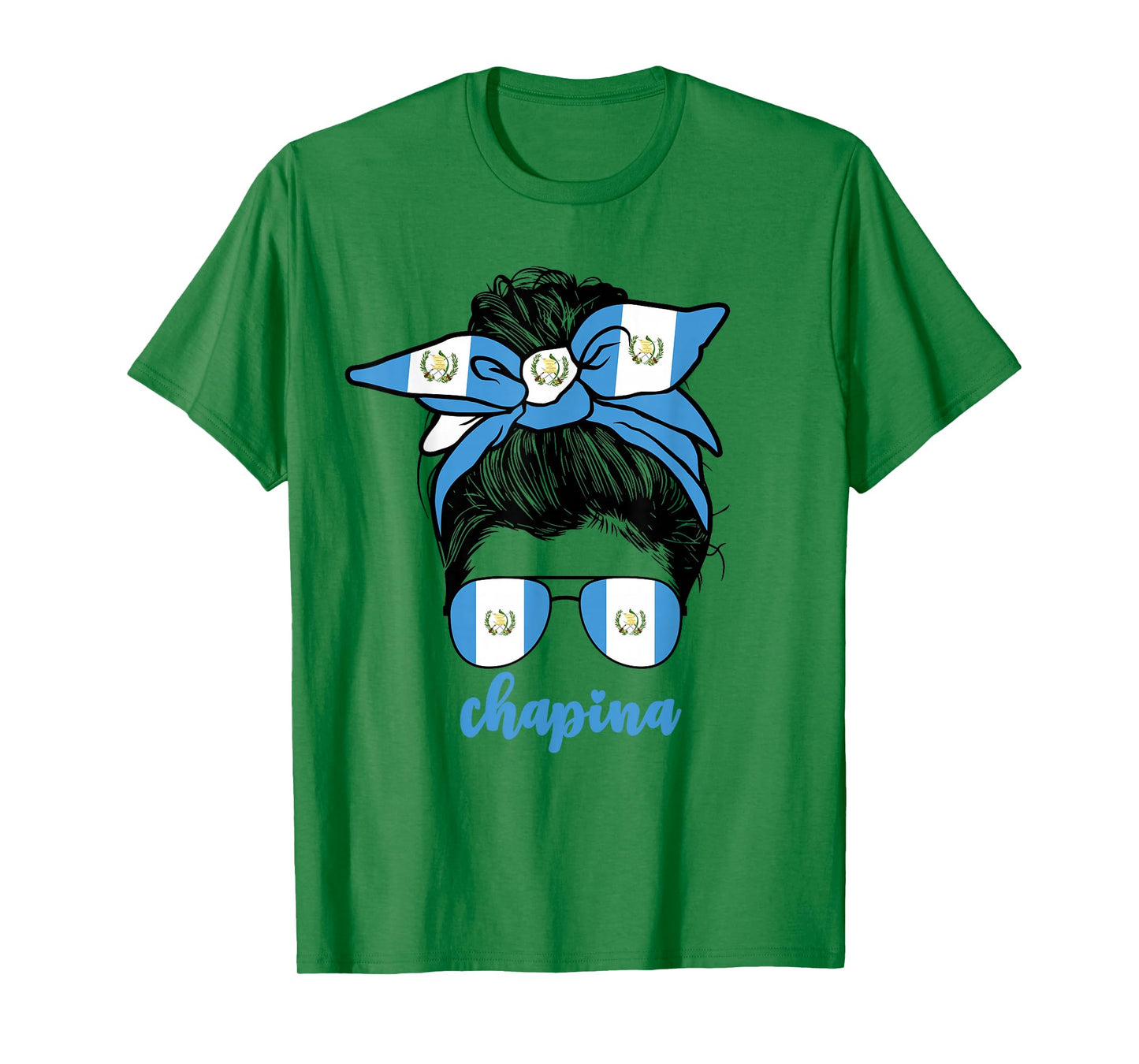 Chapina Guatemalan Women Girls Guatemala Flag Girl Woman T-Shirt