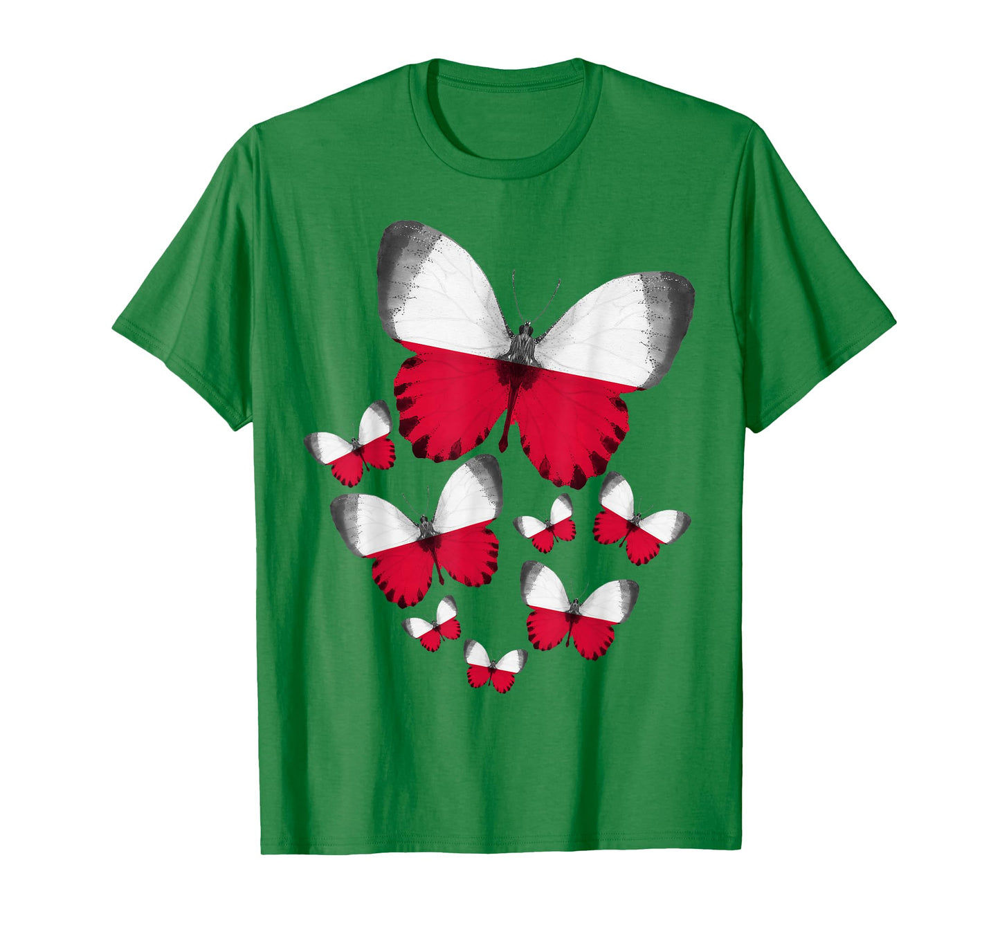 Polish Flag Outfit Ideas For Kids & Poland Polska Butterfly T-Shirt