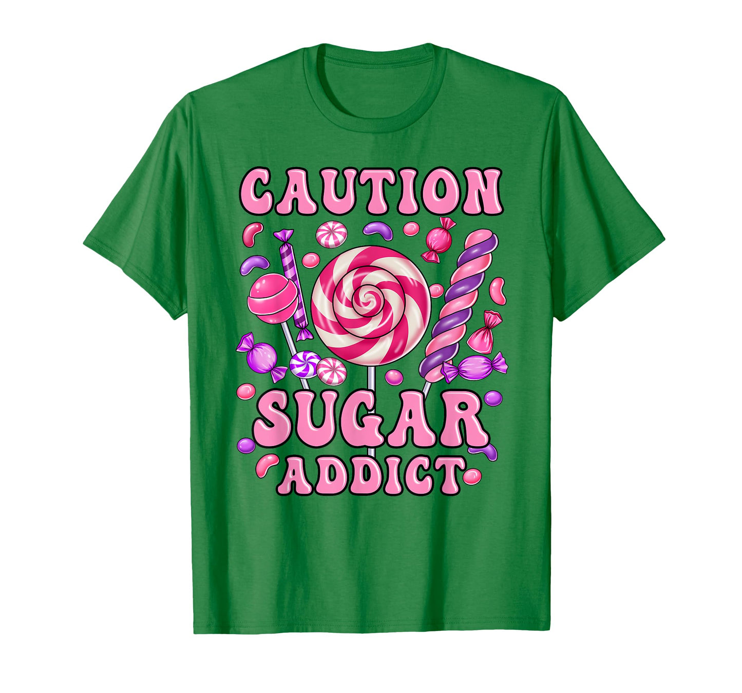 Funny Lollipop Candy Design for Women Girl Toddler Kids T-Shirt