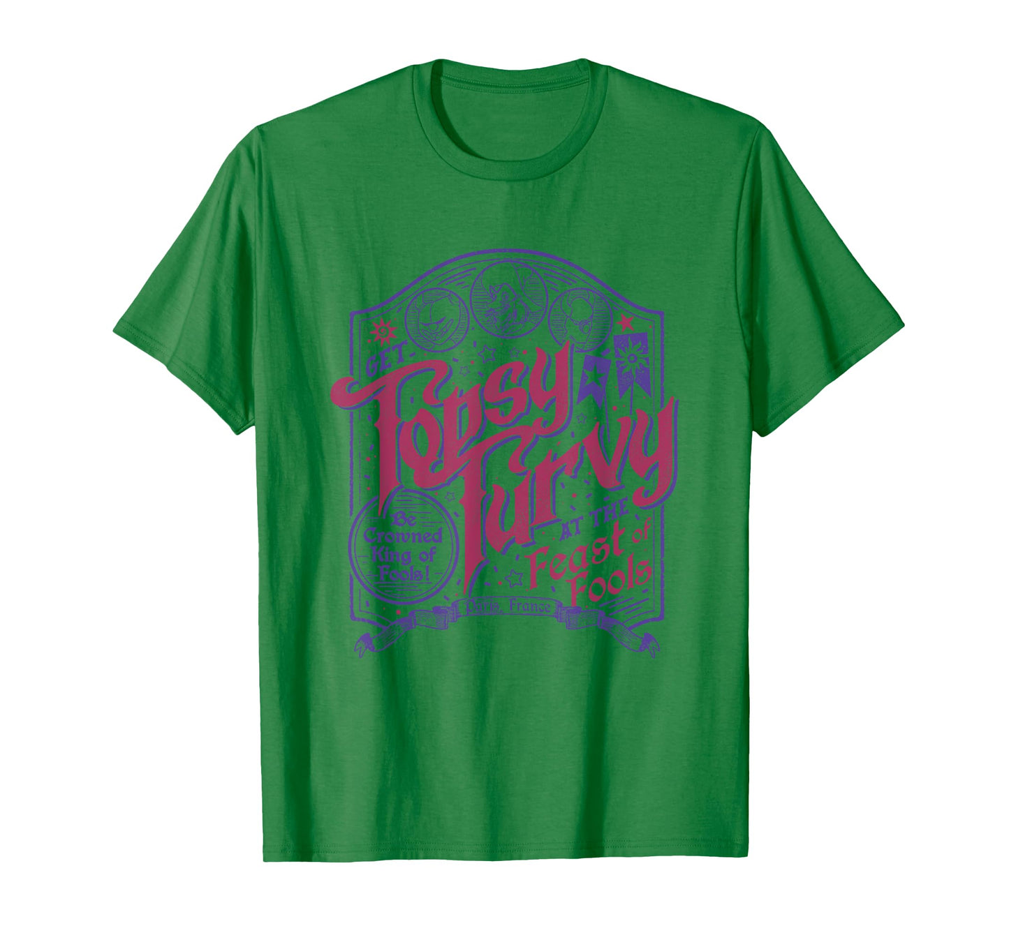 Disney The Hunchback Of Notre Dame Feast Of Fools Big Poster T-Shirt