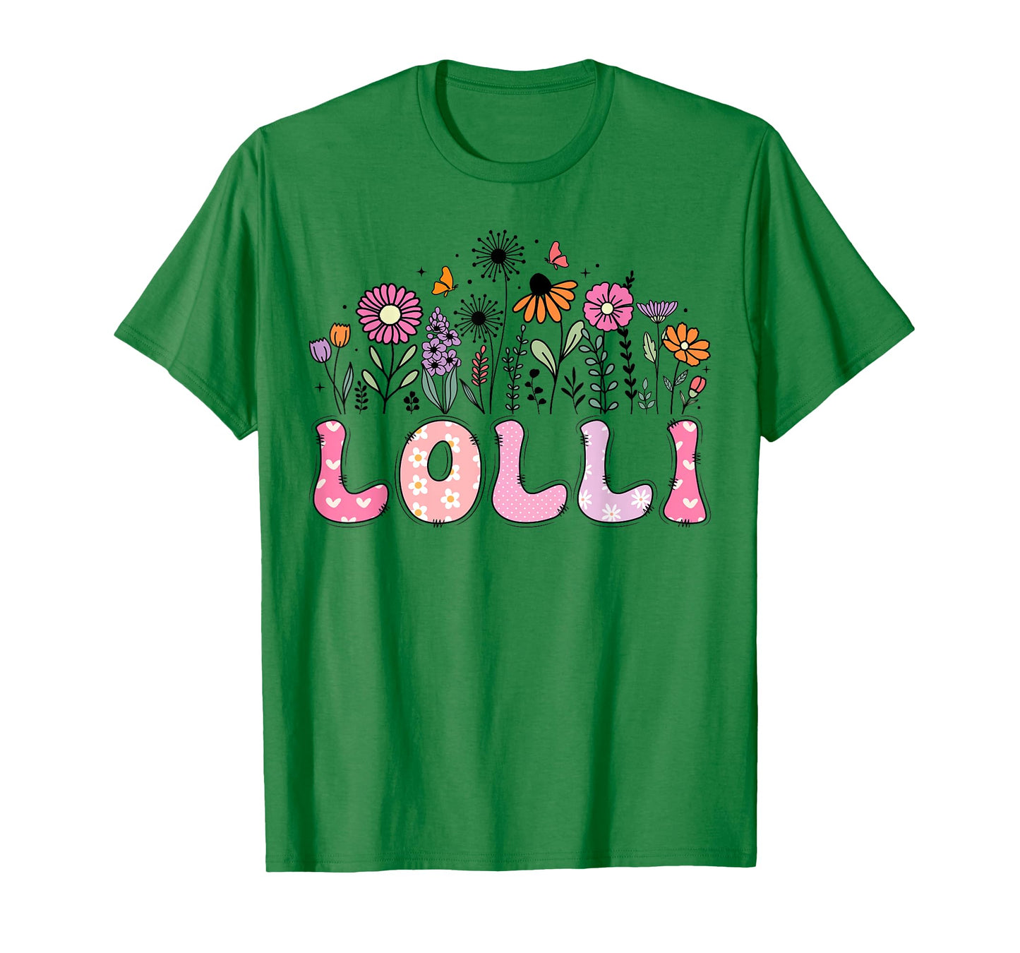 Wildflower Lolli Of The Birthday Girl Floral Retro Hippie T-Shirt