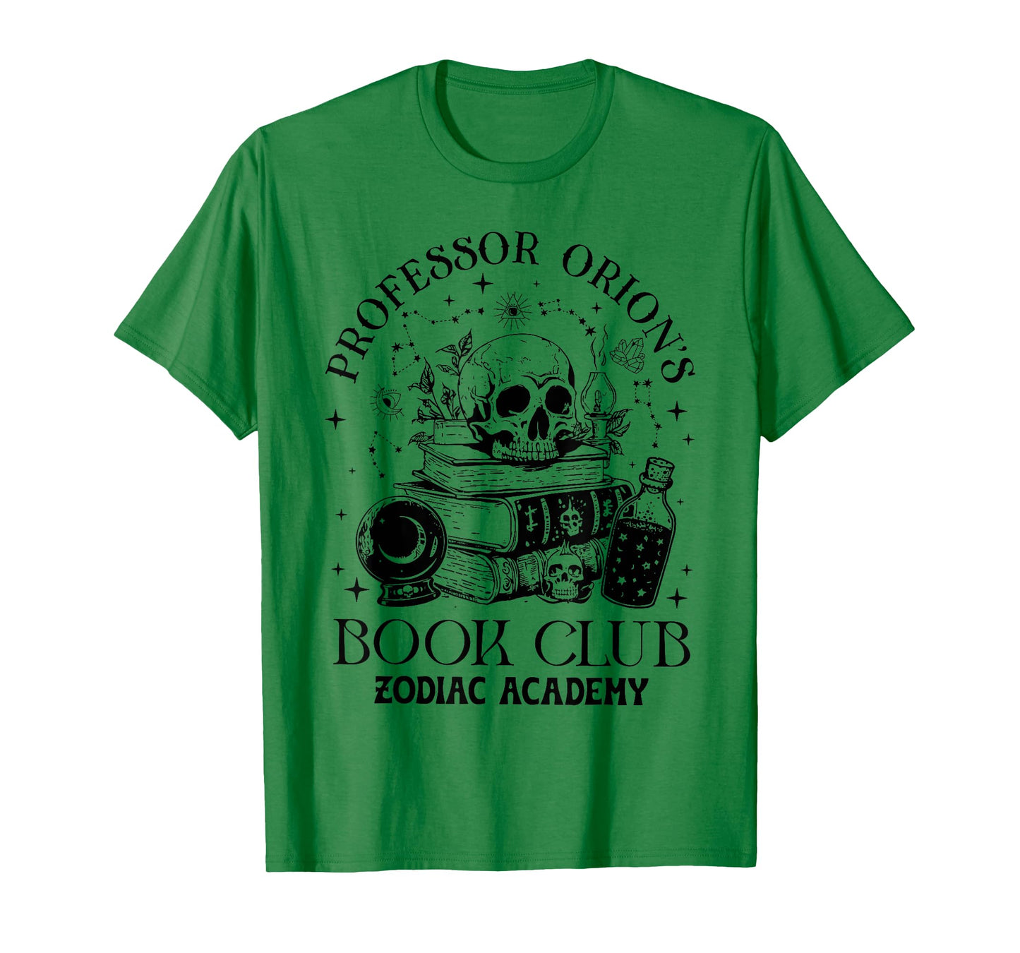 Professor Orions Book Club Halloween Skull Book Lover Womens T-Shirt