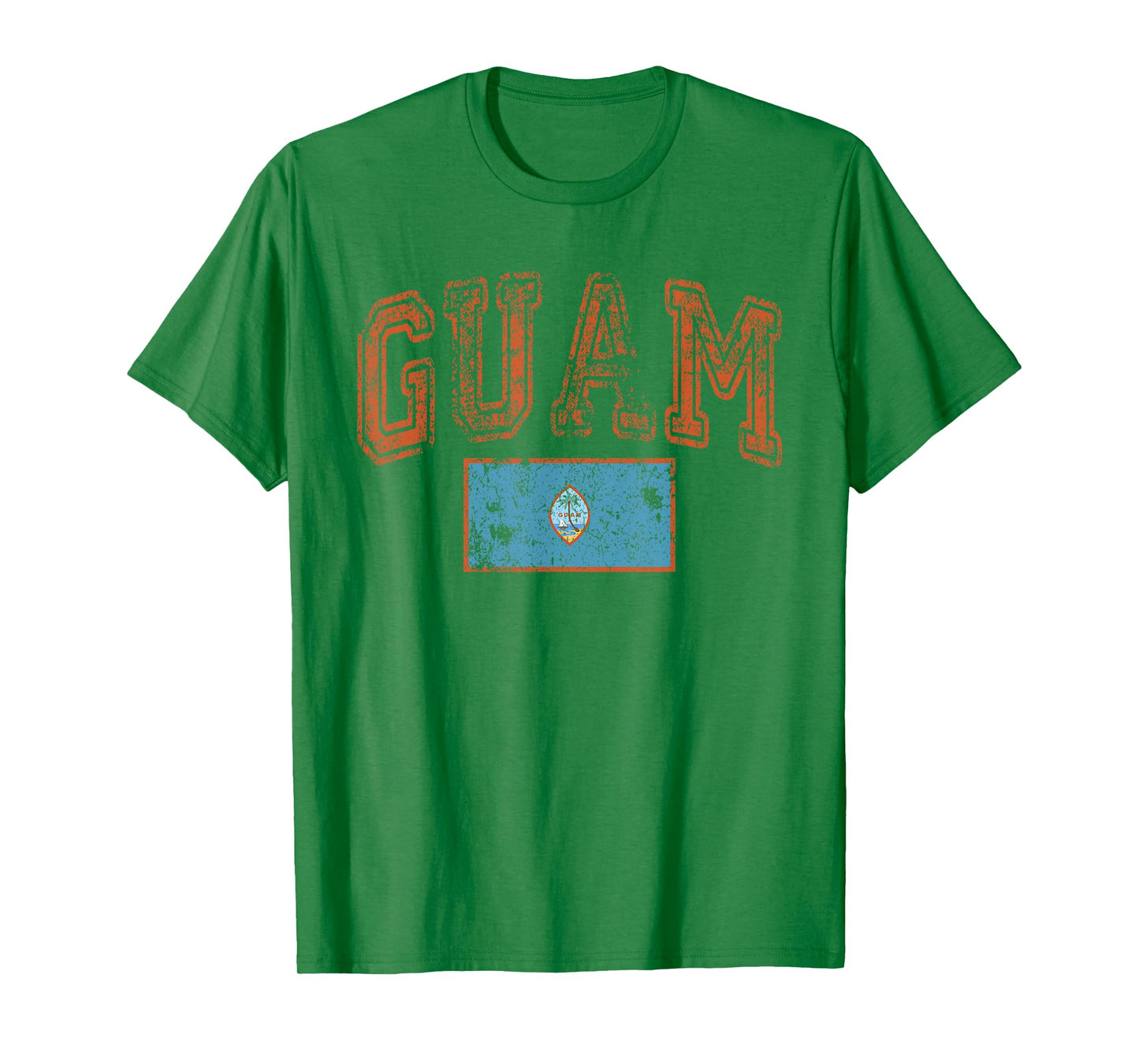 Vintage Retro Faded Guam Flag T-Shirt